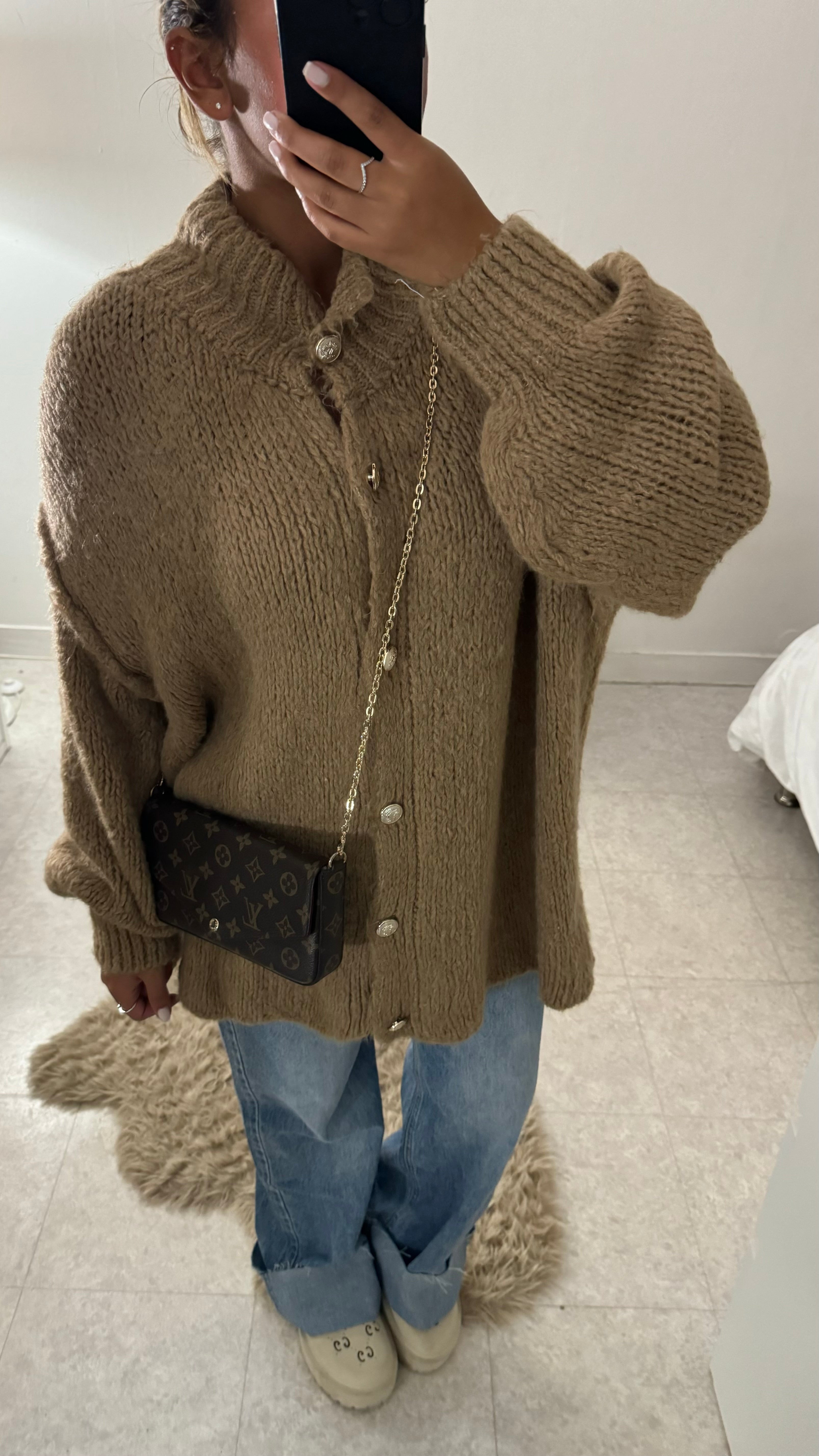 CARDIGAN LANA CAMEL