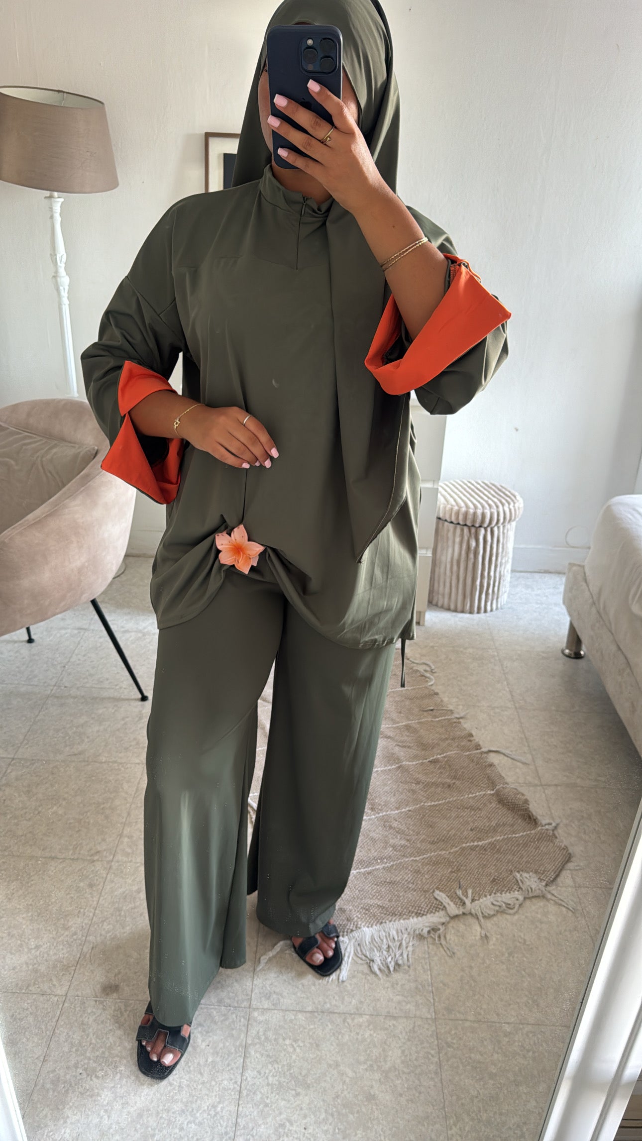 BURKINI 3 PIÈCES BI COLOR KAKI