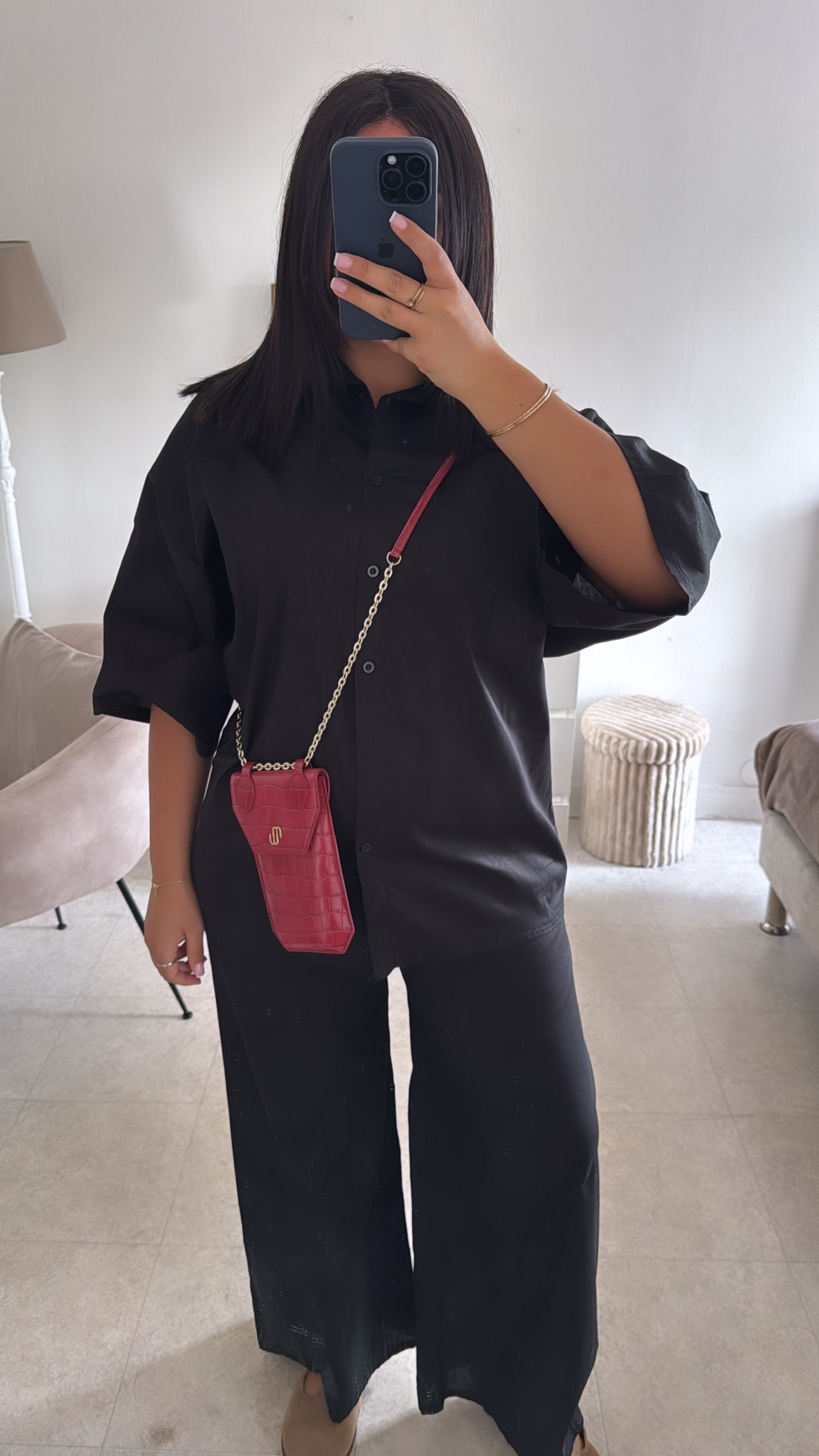 ENSEMBLE CHEMISE NOIR