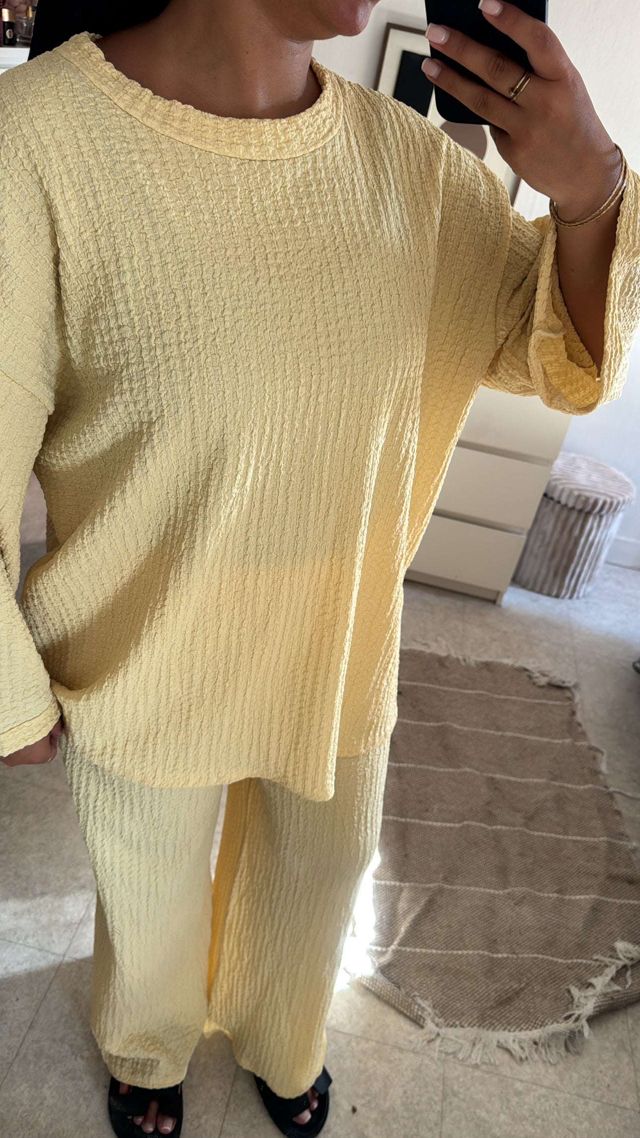 ENSEMBLE ESSENTIEL JAUNE