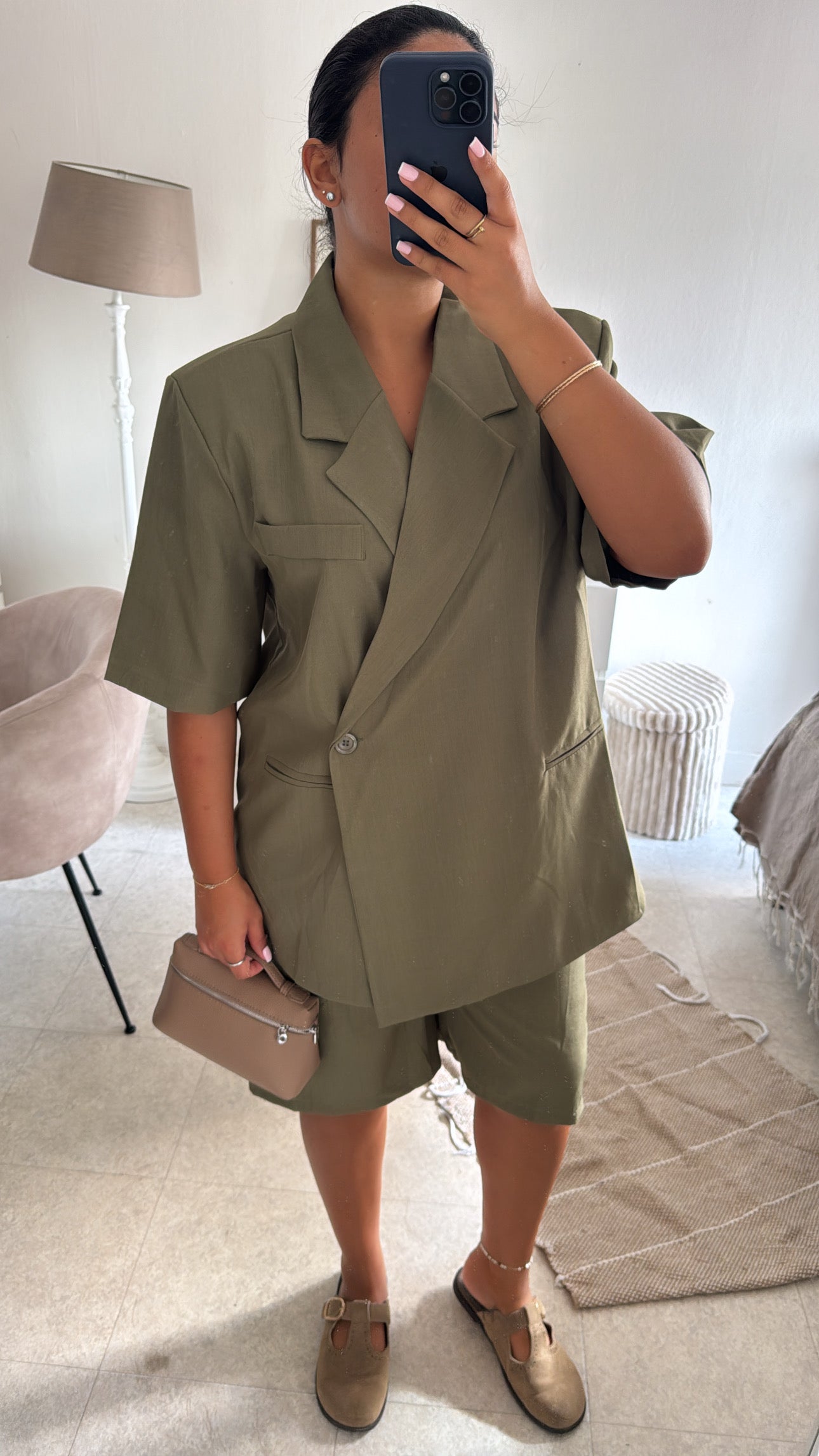 ENSEMBLE BERMUDA KAKI