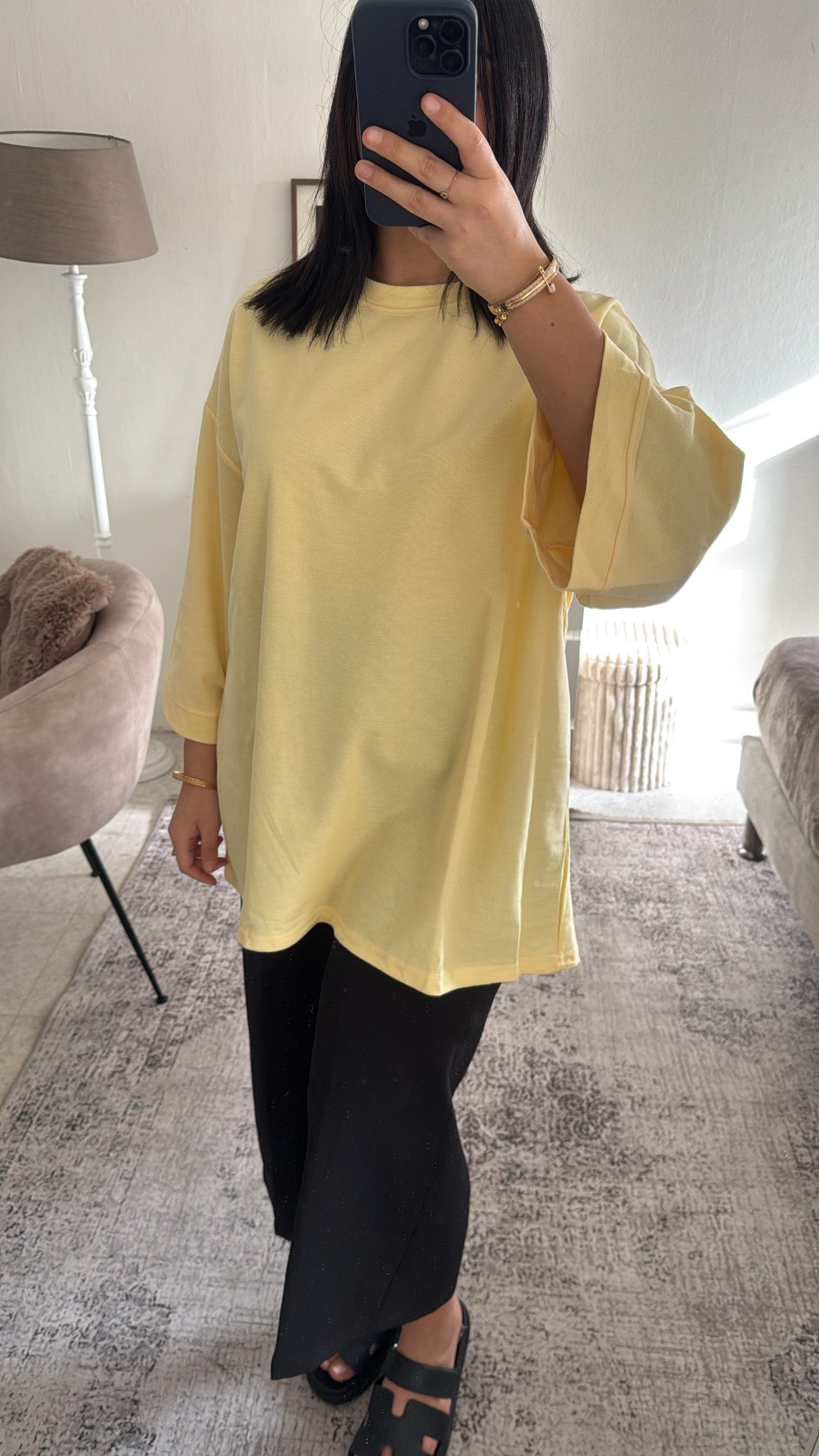T-SHIRT LONG JAUNE