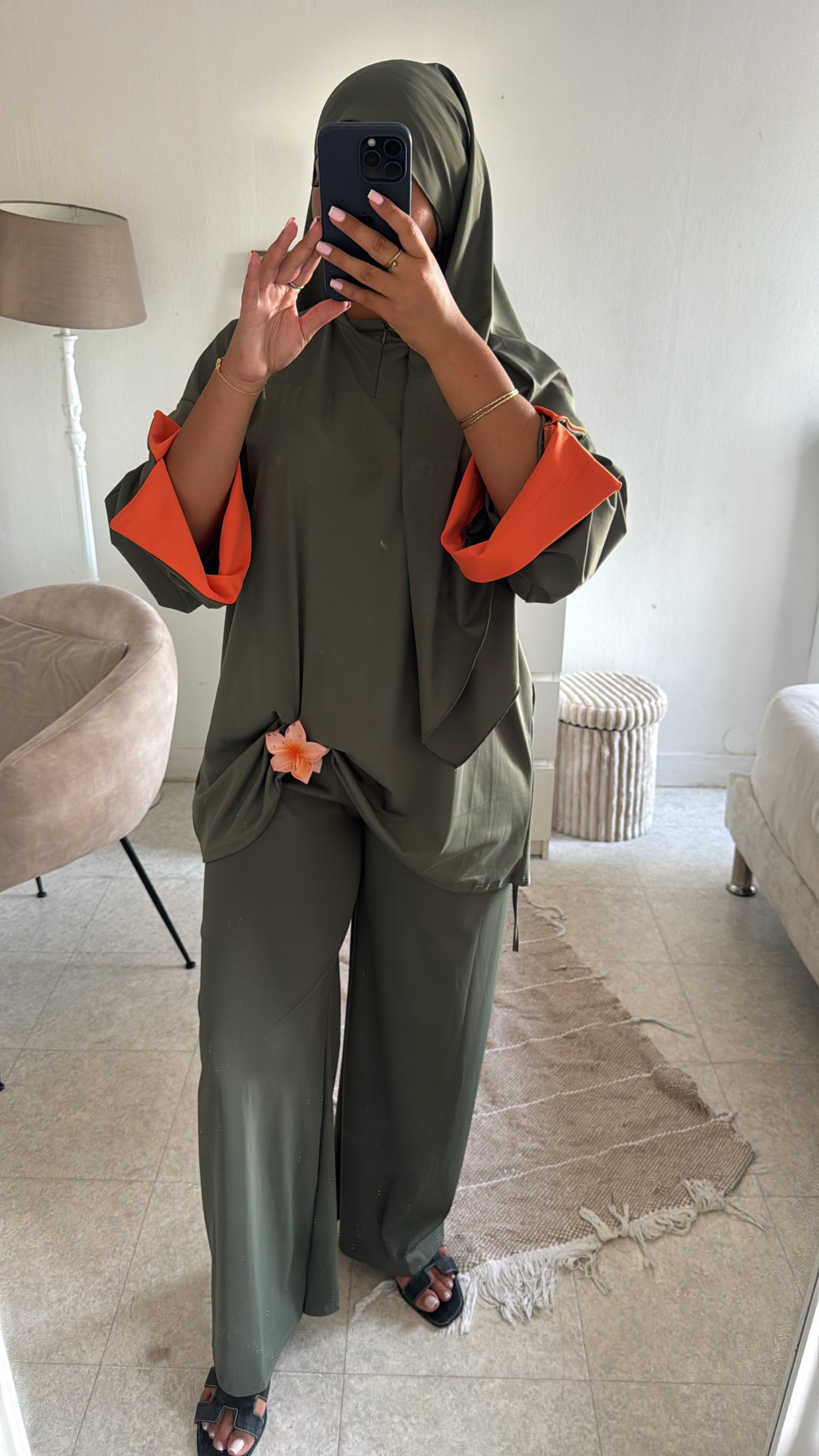 BURKINI 3 PIÈCES BI COLOR KAKI