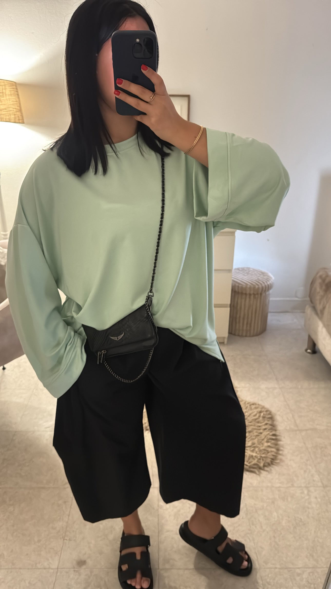 HAUT COTON VERT D’EAU