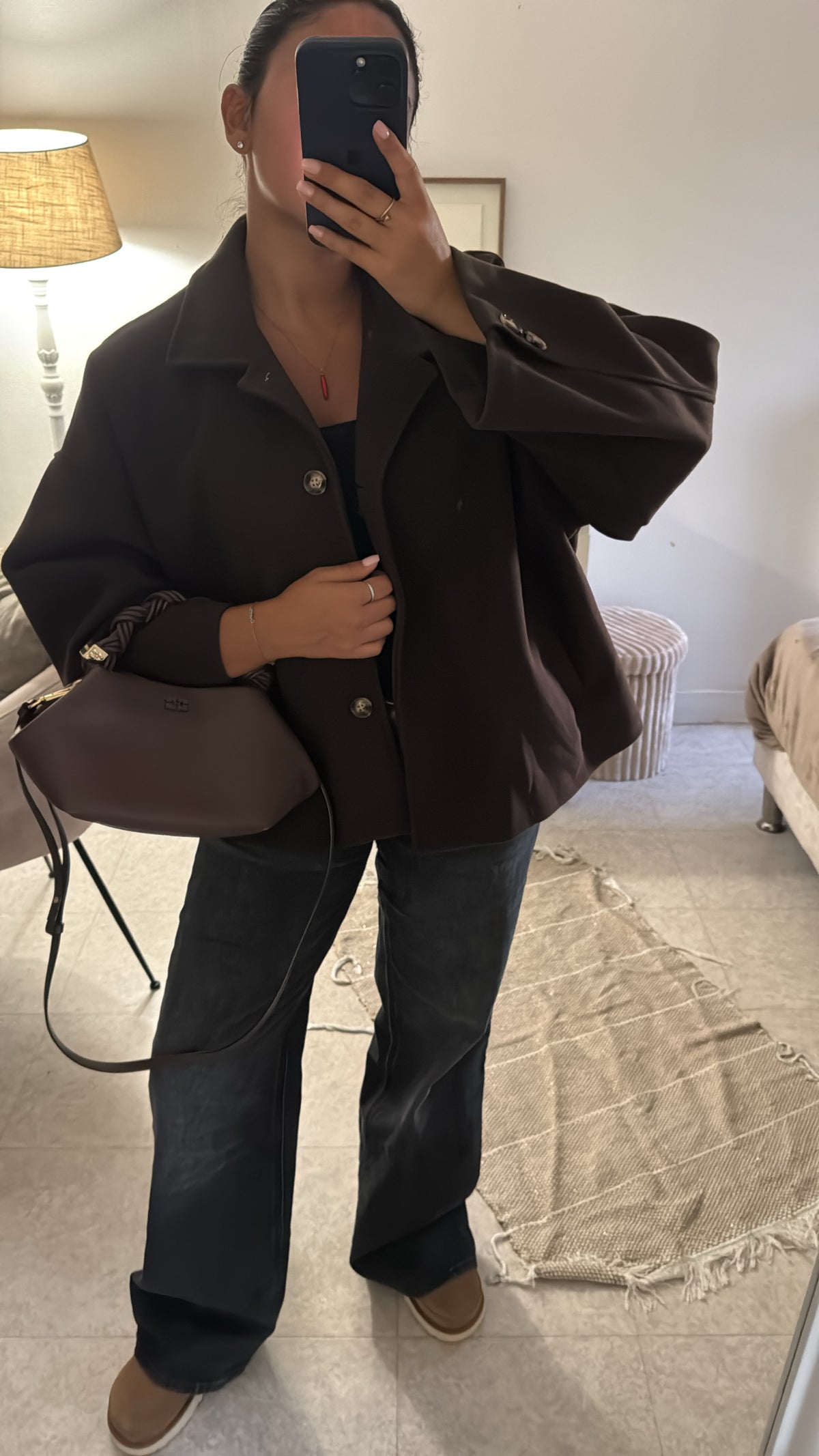 MANTEAU MURIELLE CHOCO