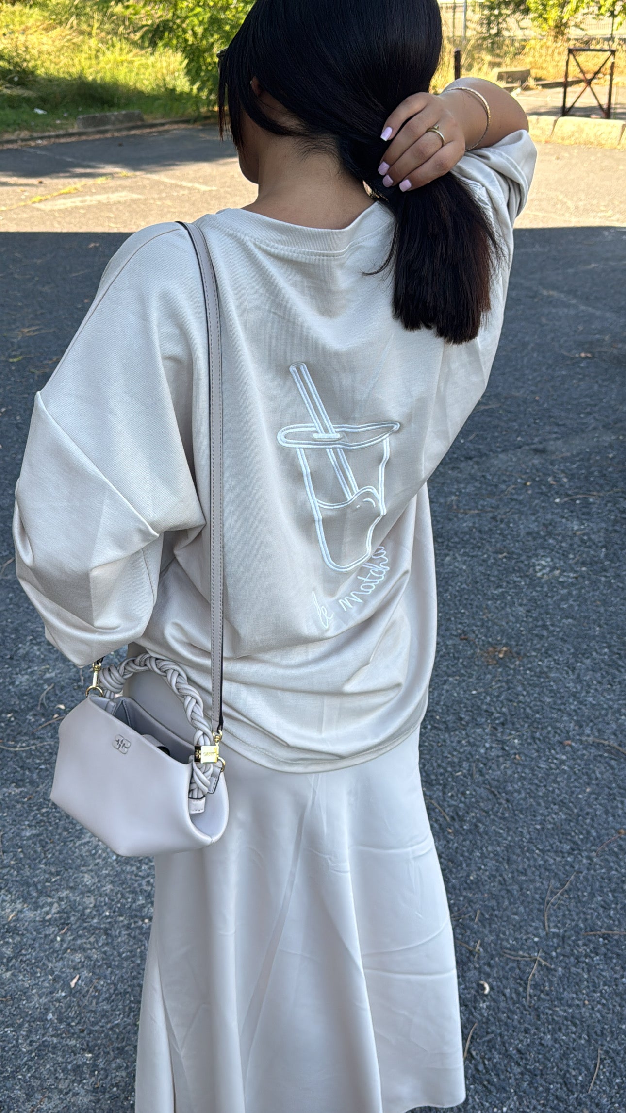 T-SHIRT MATCHA BEIGE