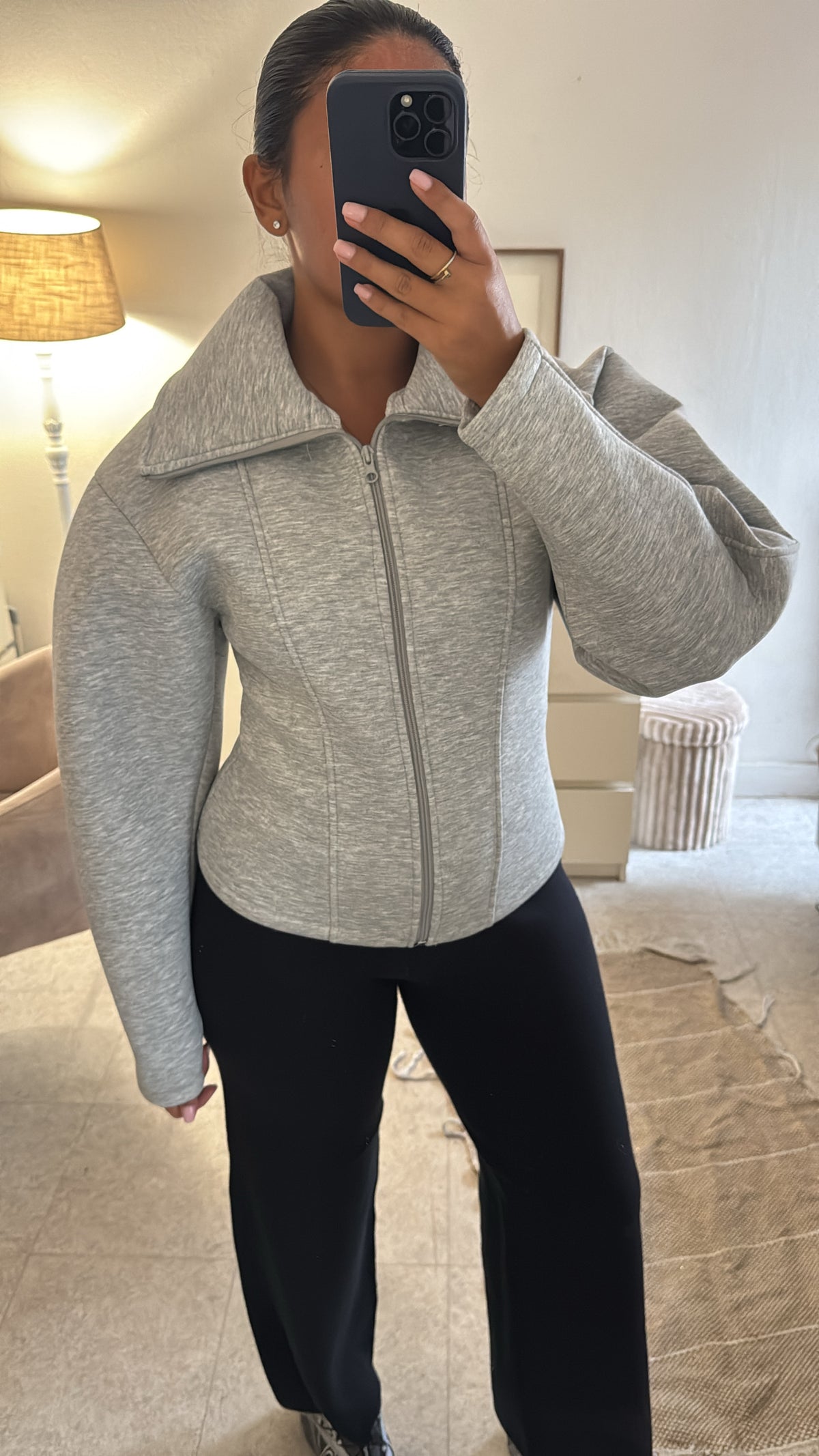 VESTE STRUCTURÉE INSPI ZARA GRISE