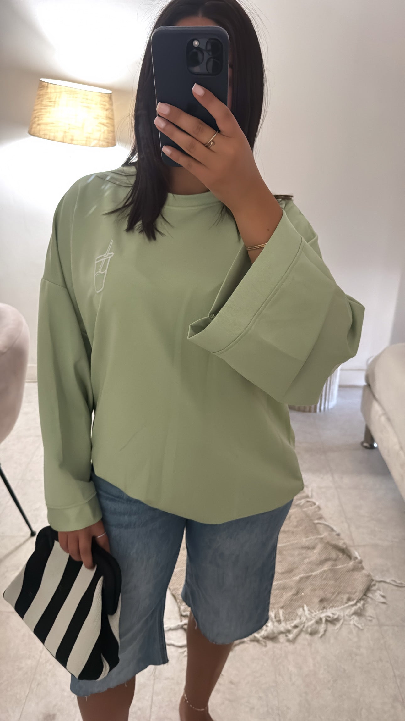 T-SHIRT MATCHA VERT D’EAU