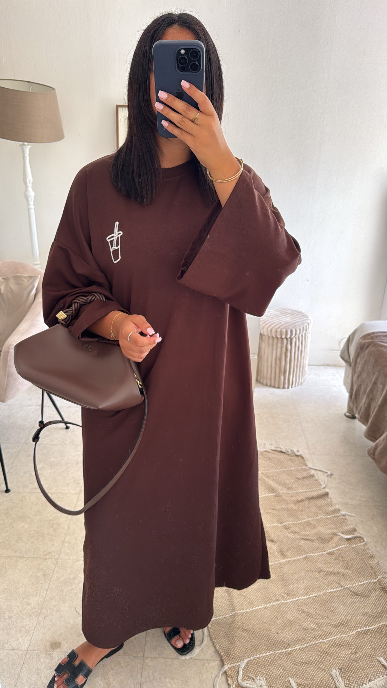 ROBE MATCHA MARRON