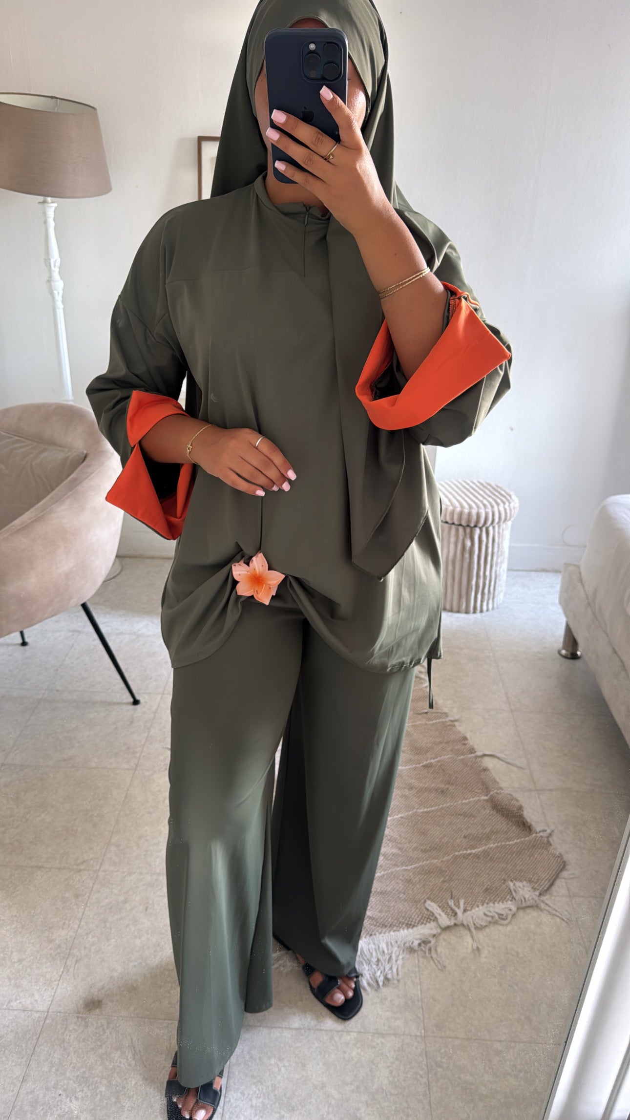 BURKINI 3 PIÈCES BI COLOR KAKI