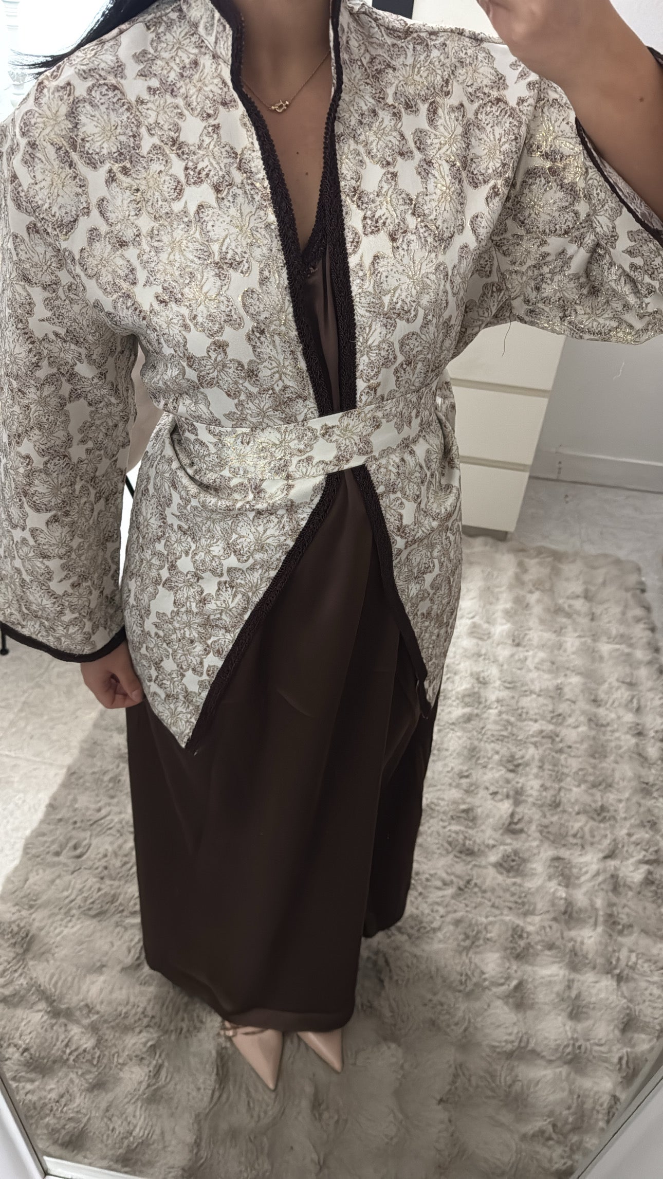 ENSEMBLE KIMONO ROBE MARRON