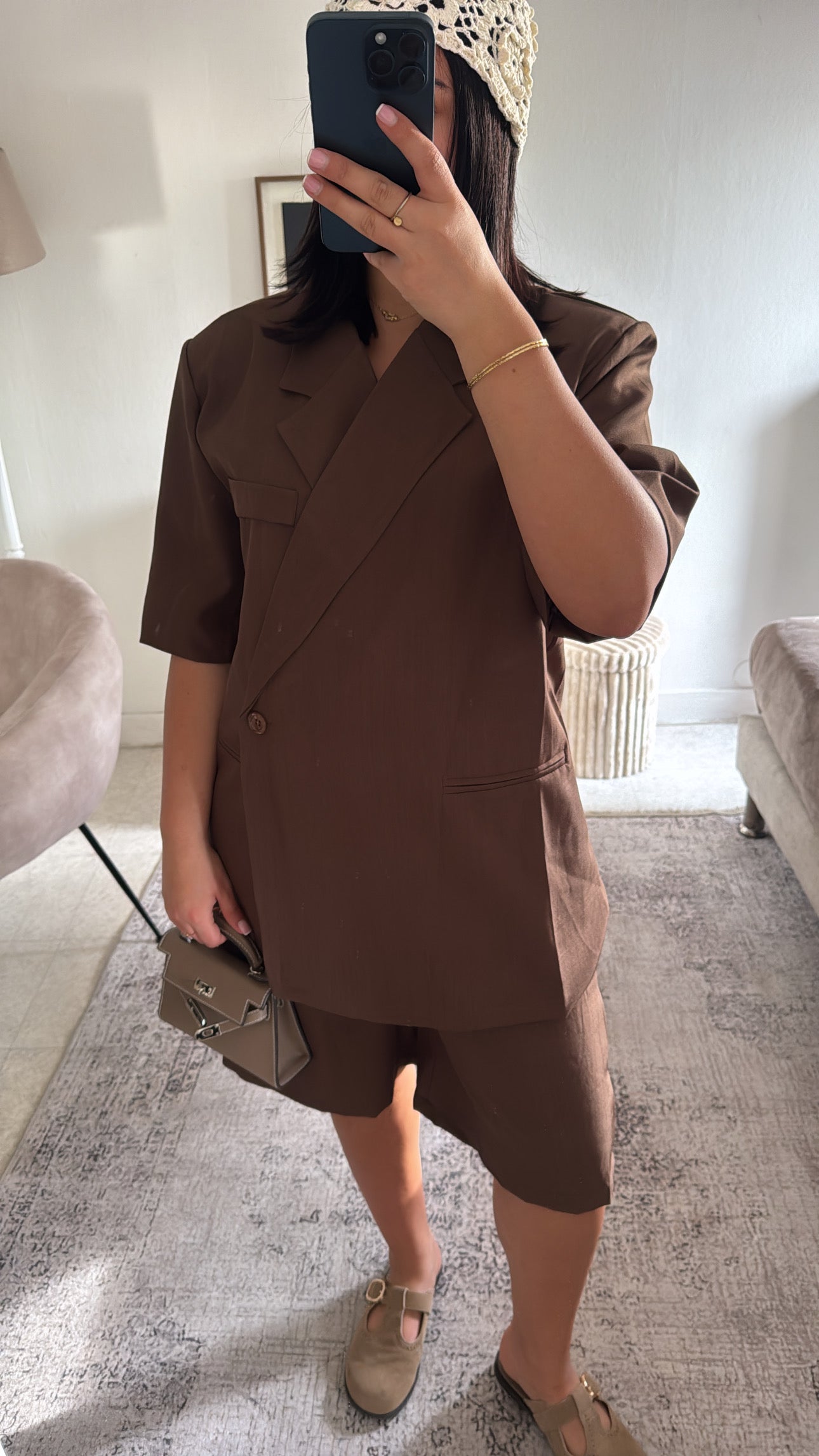 ENSEMBLE BERMUDA MARRON