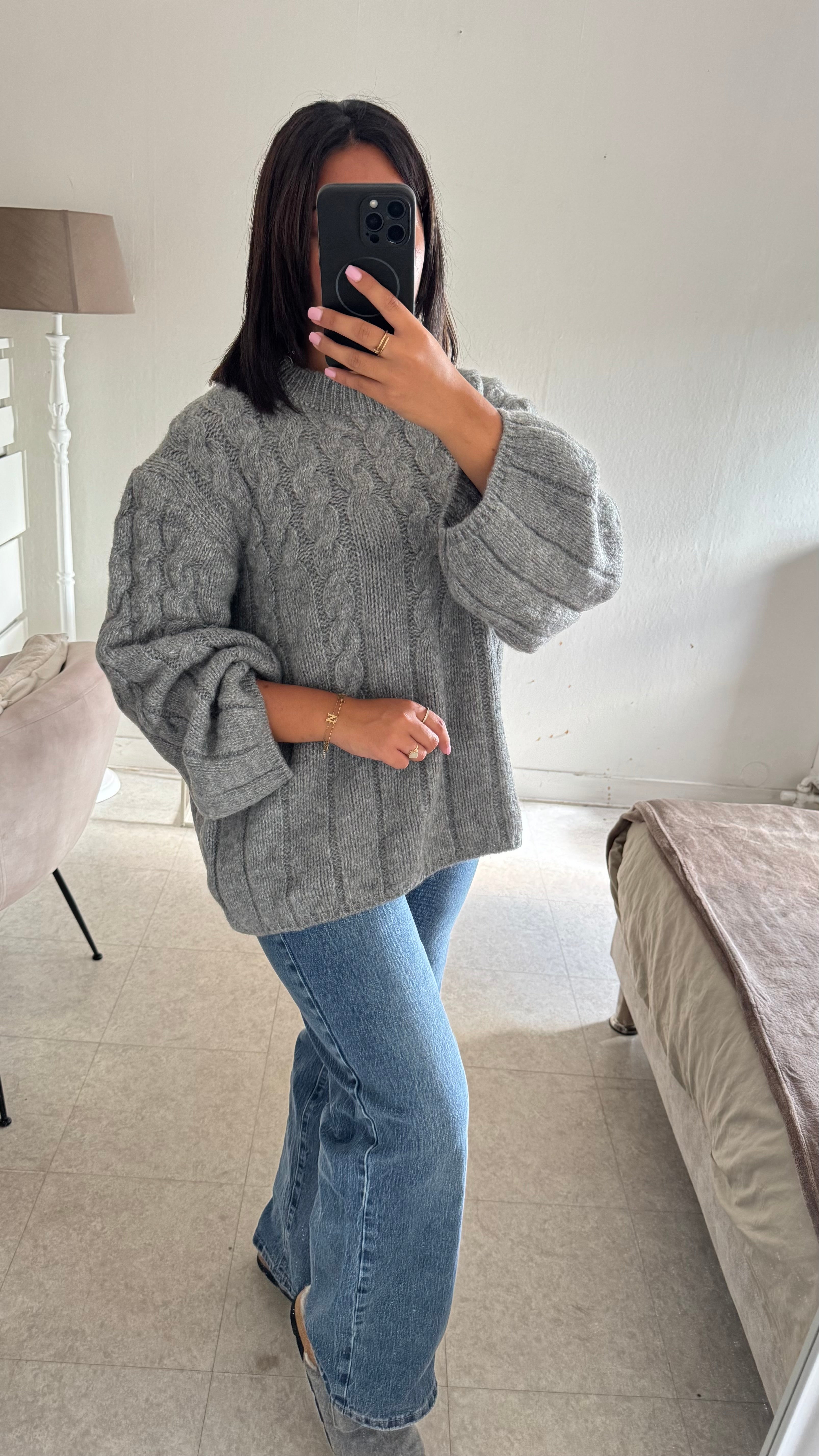 PULL MADIE GRIS
