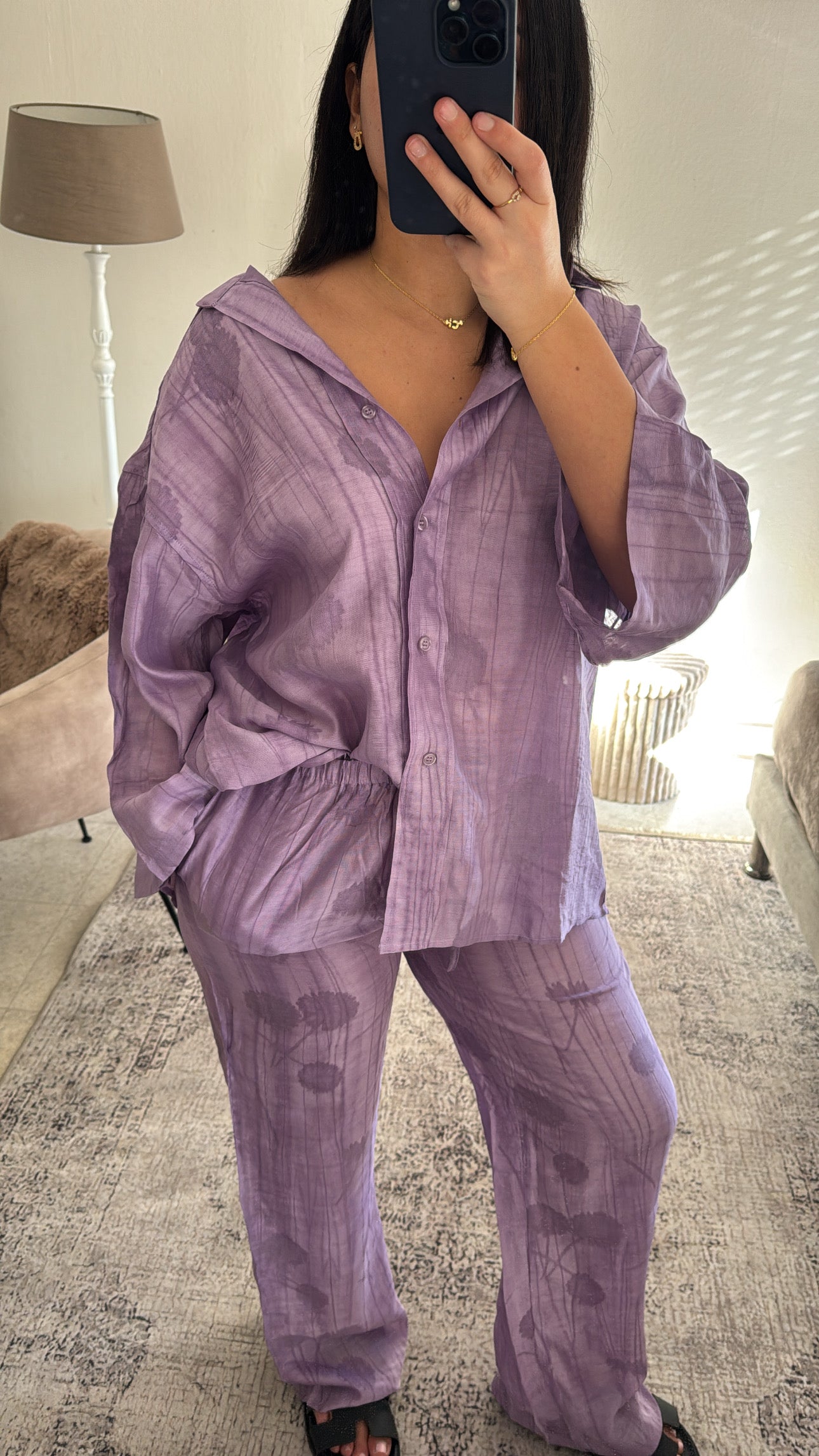 ENSEMBLE FLEURS VIOLET