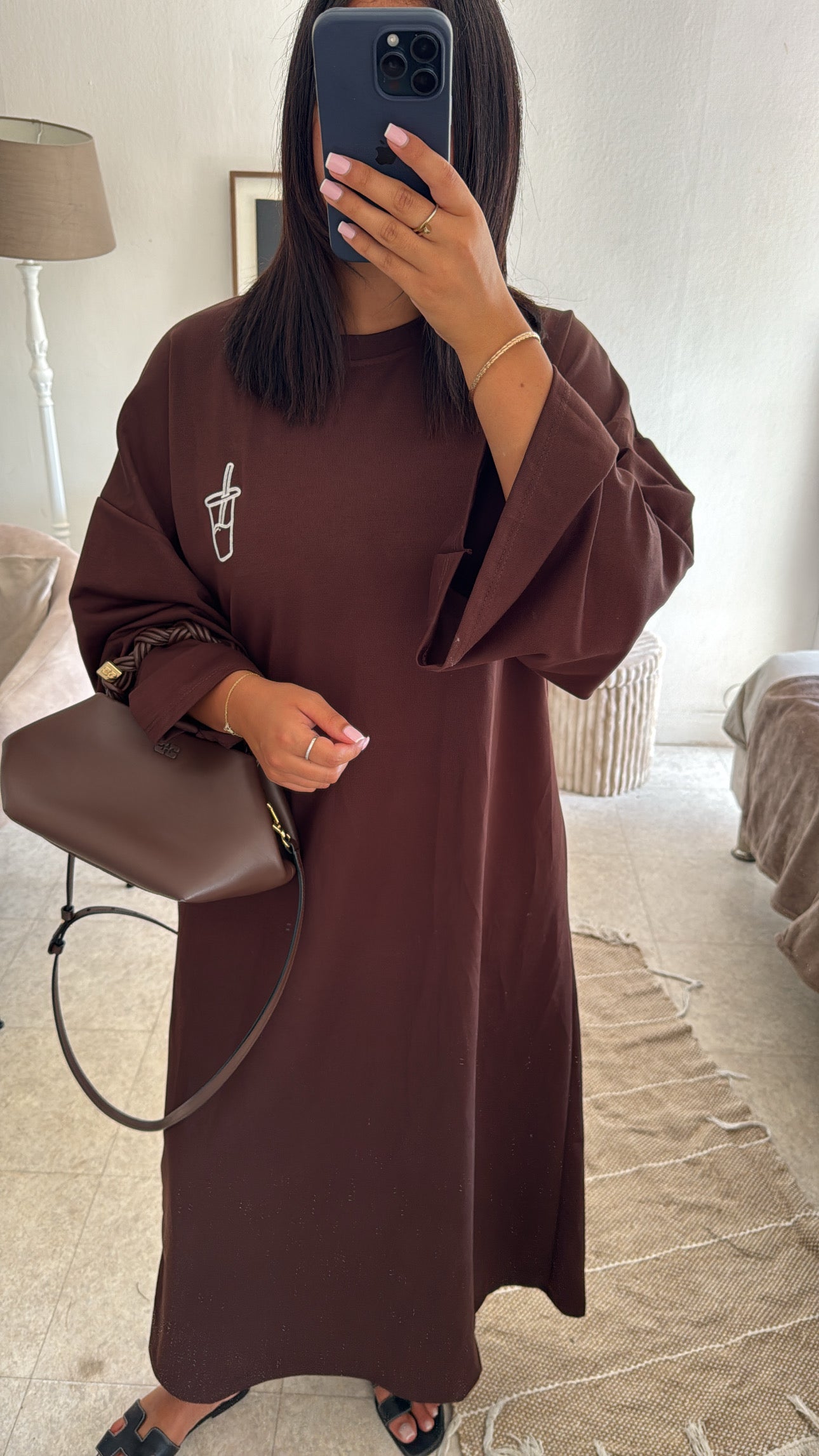 ROBE MATCHA MARRON