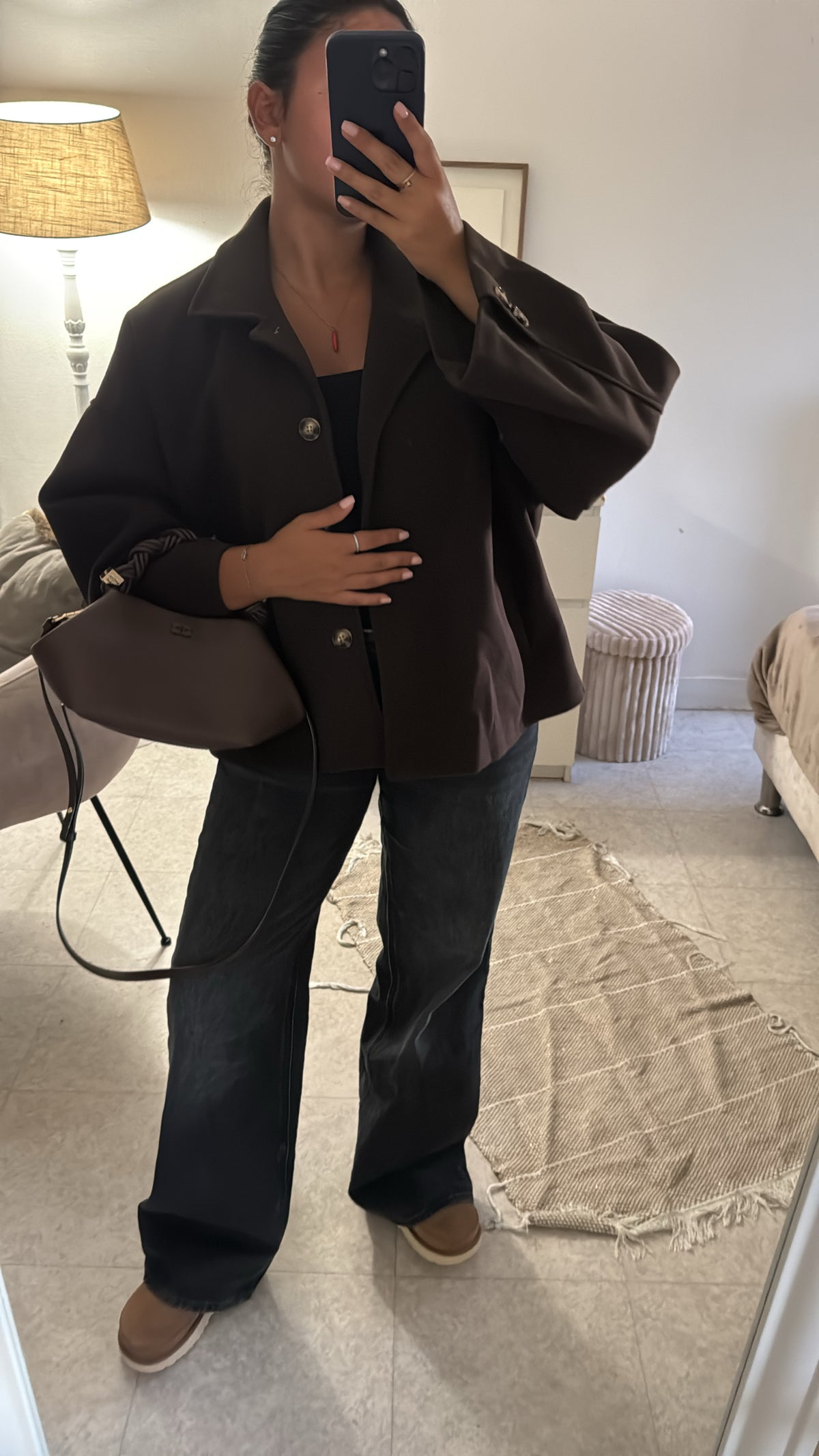 MANTEAU MURIELLE CHOCO
