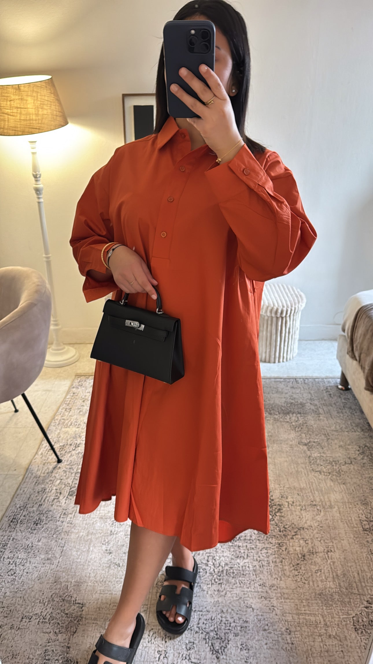 CHEMISE OVERSIZE ORANGE