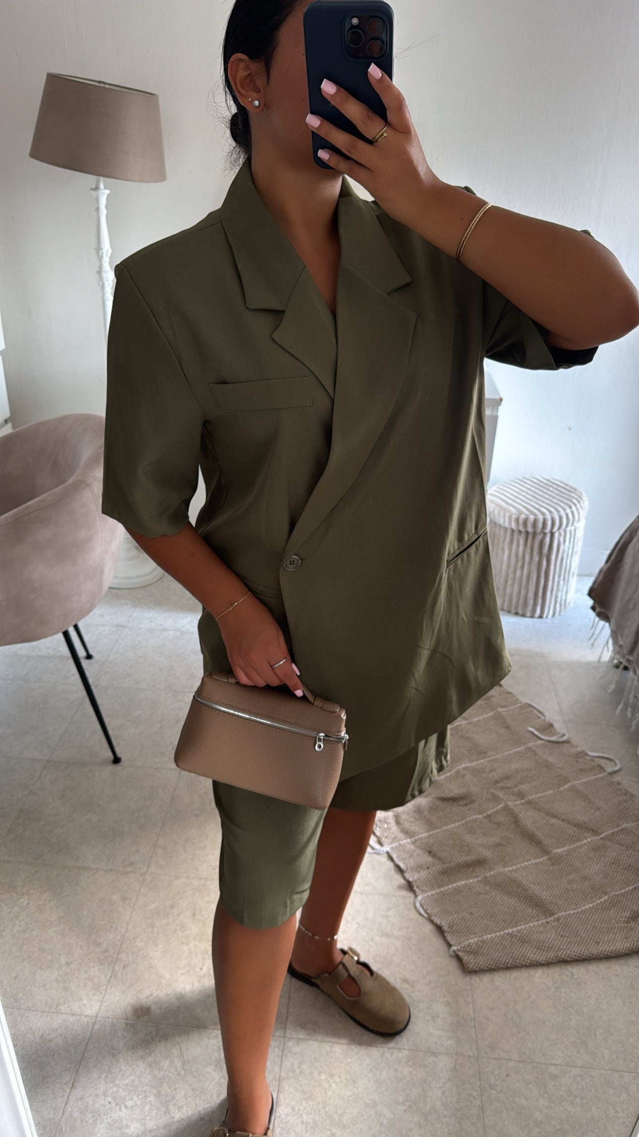 ENSEMBLE BERMUDA KAKI