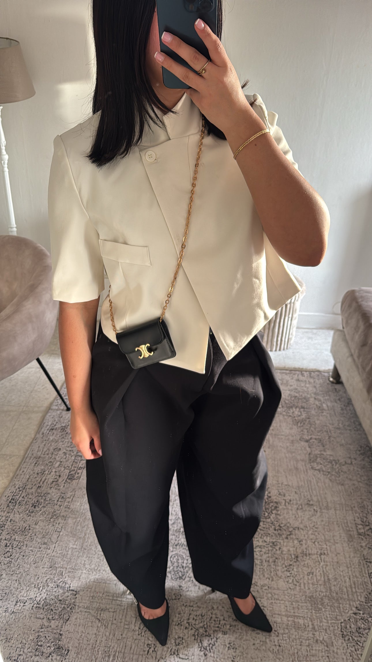 BLAZER ASYMÉTRIQUE INSPI ZARA CRÈME