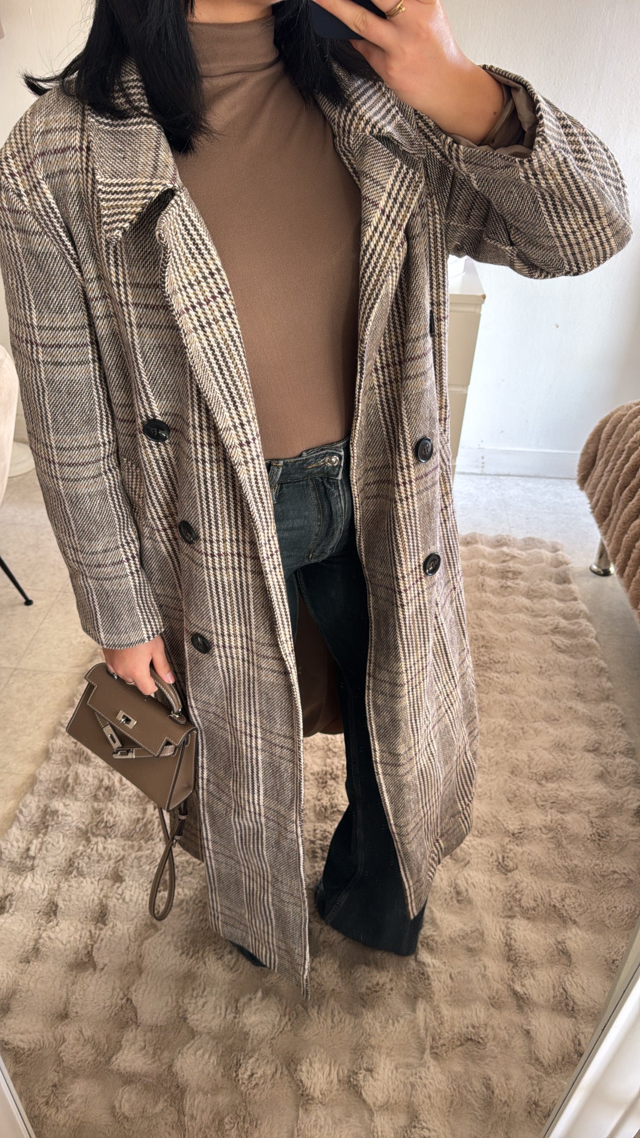 MANTEAUX STRUCTURÉ CARREAUX