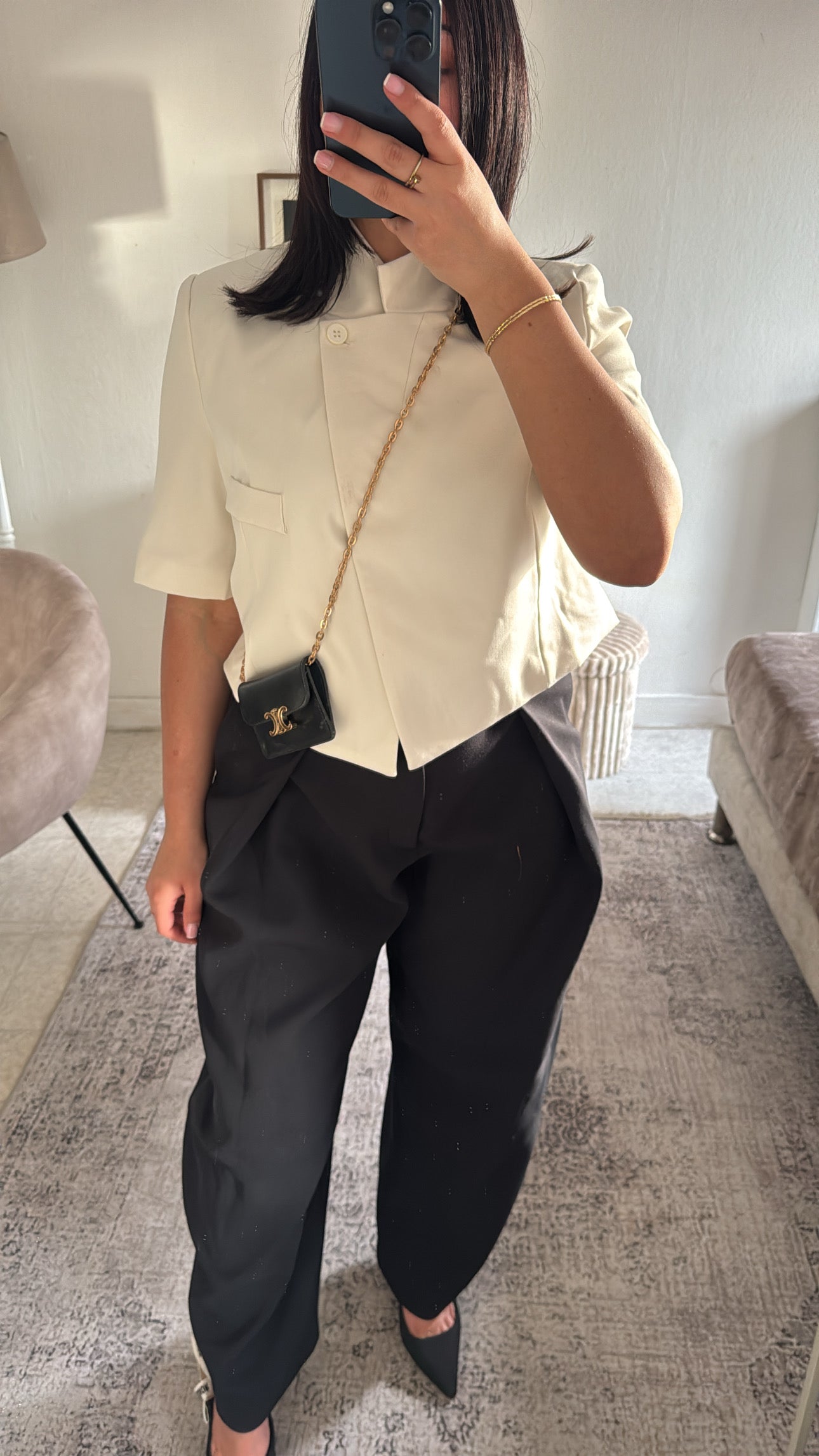 BLAZER ASYMÉTRIQUE INSPI ZARA CRÈME