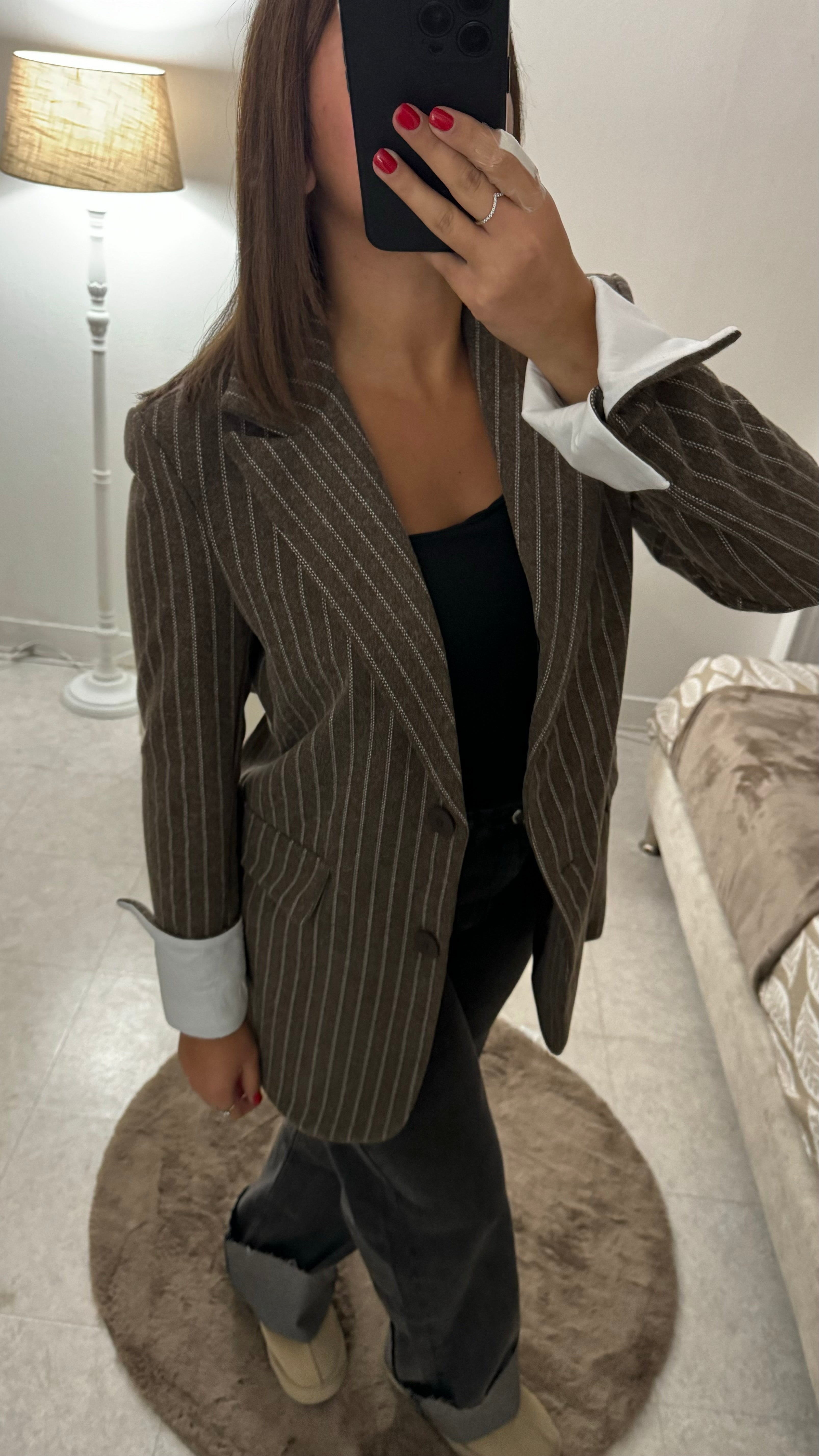 BLAZER STRUCTURÉ CHOCO