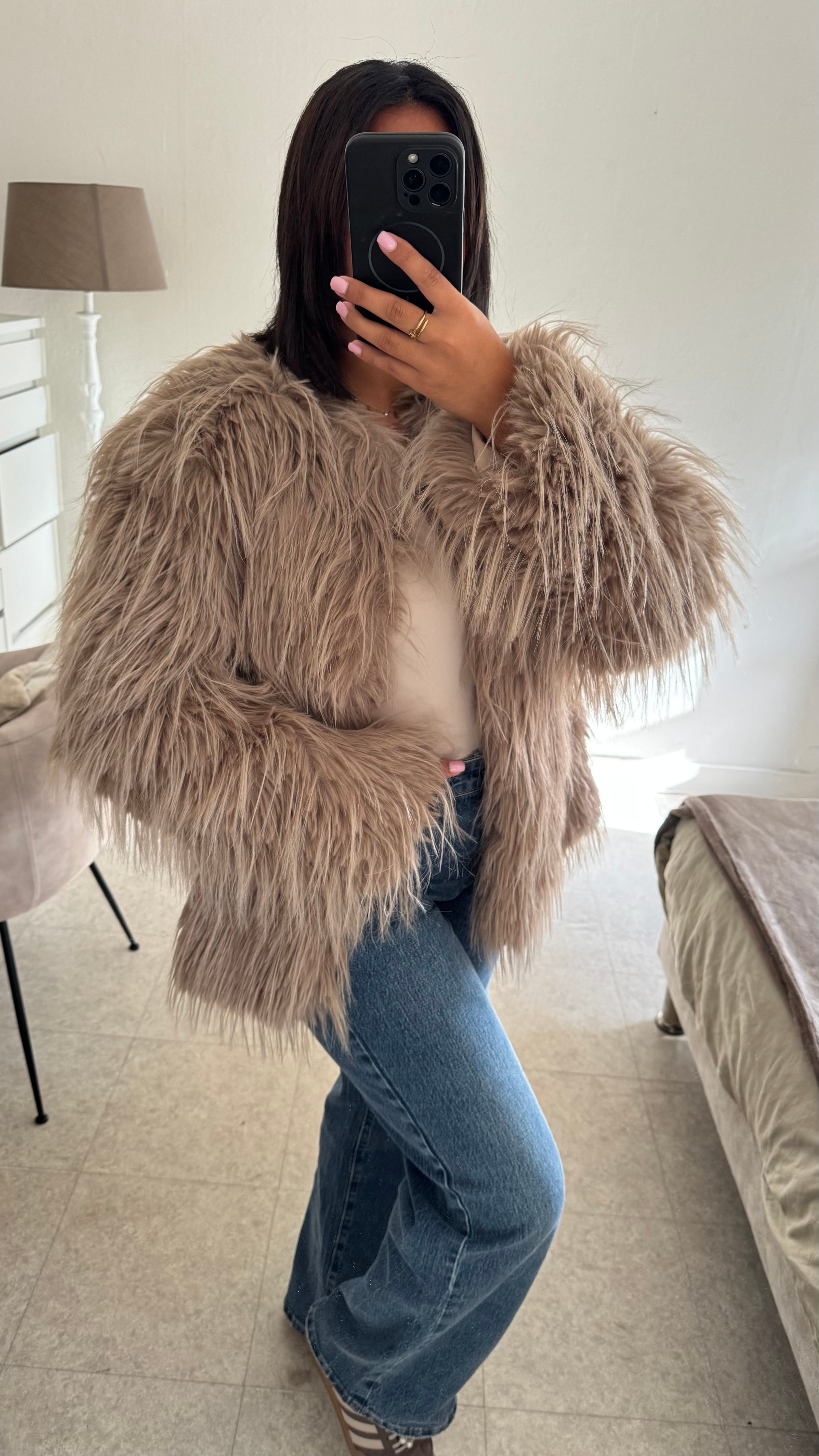 FOURRURE FUR TAUPE