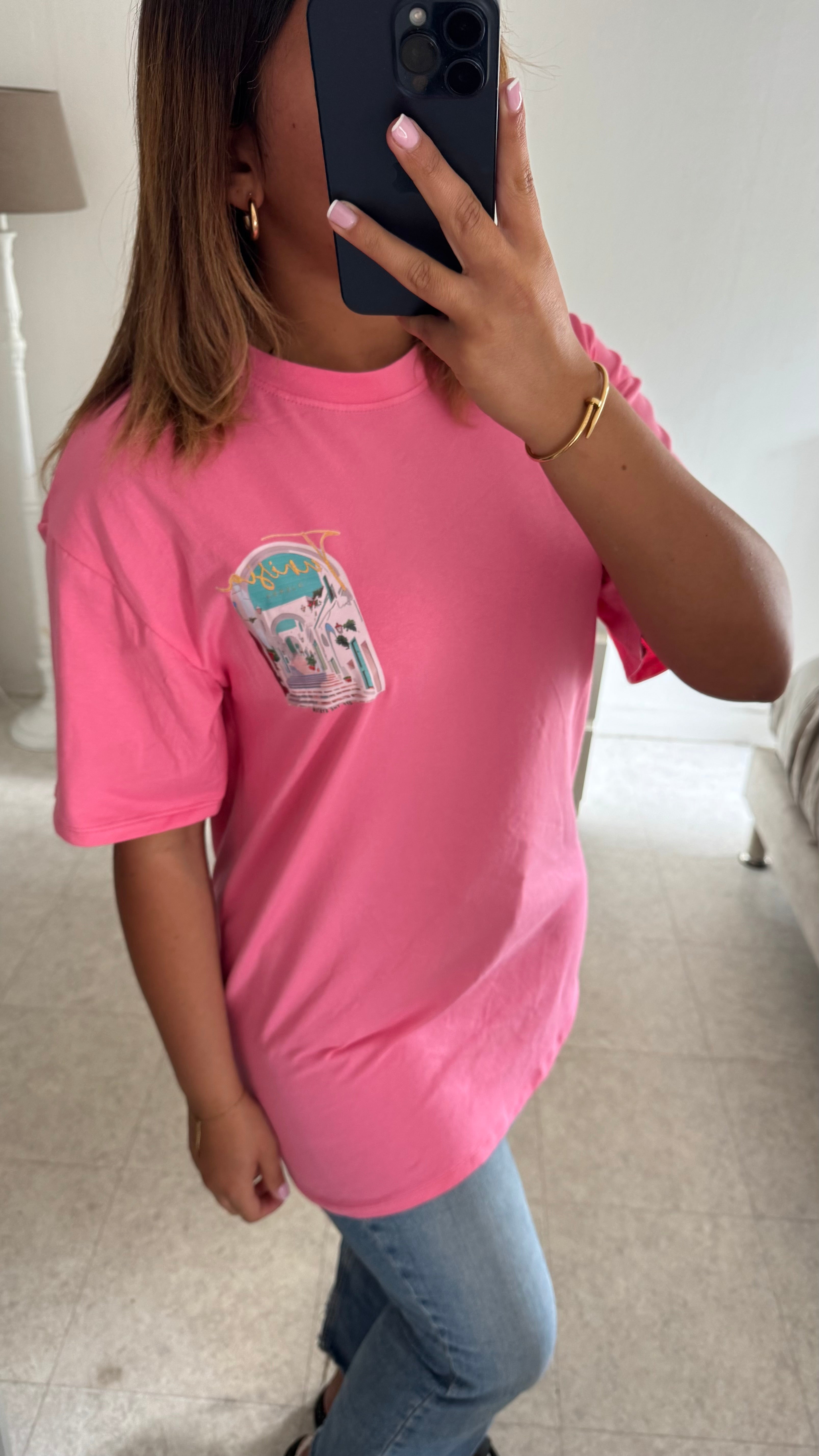 TEE-SHIRT TUNISIE ROSE