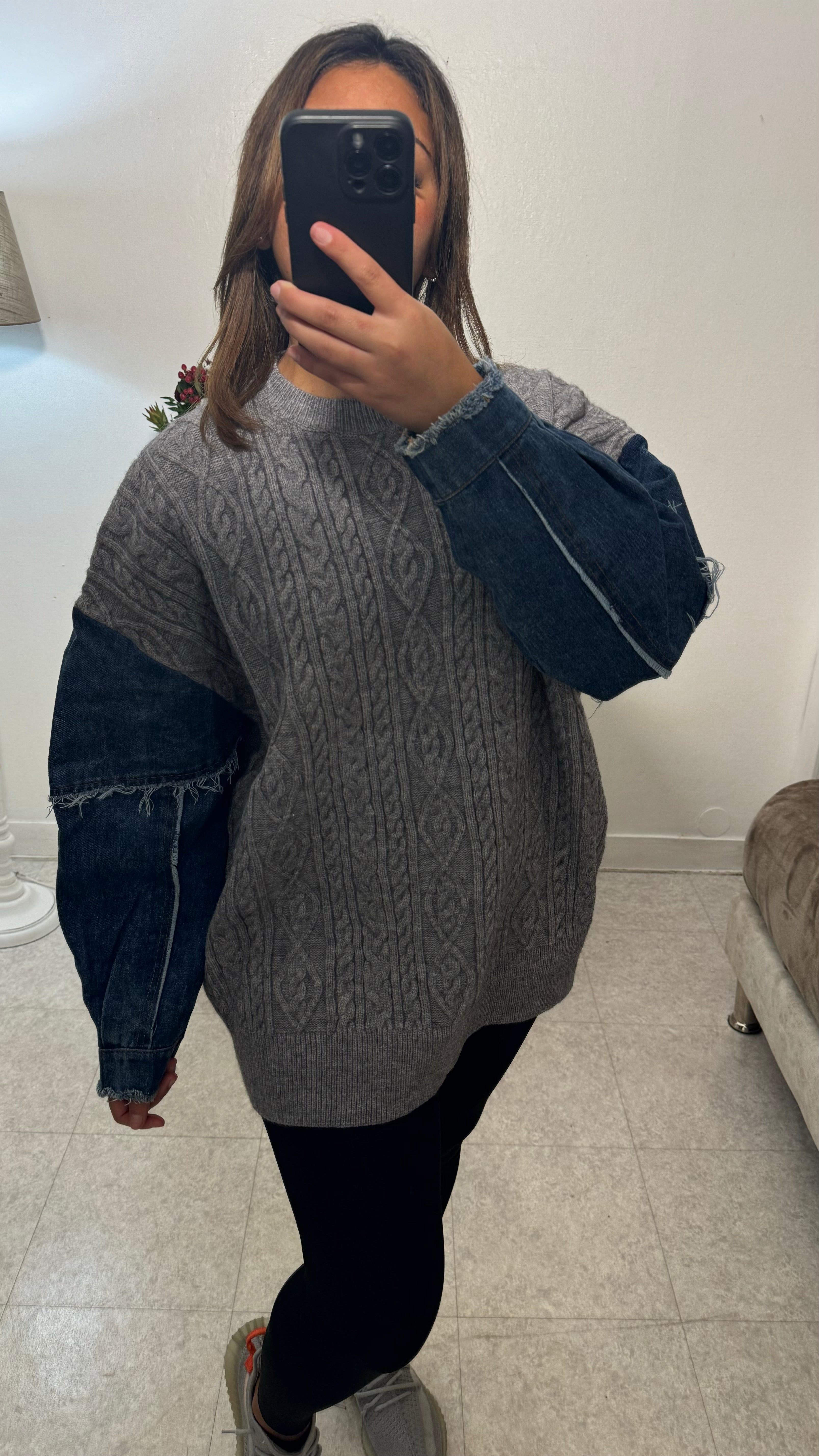 PULL BI MATIÈRE GRIS