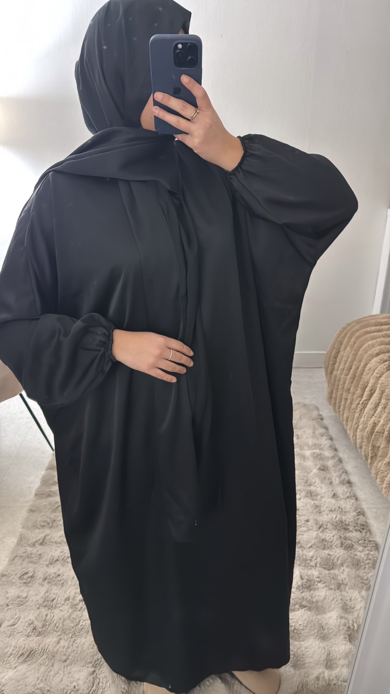 ABBAYA VOILE INTÉGRÉ NOIRE