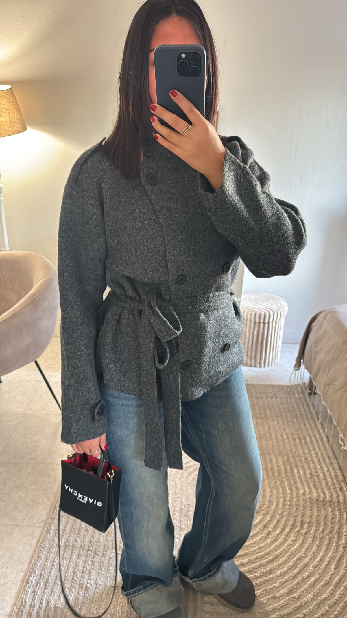 GILET STRUCTURÉ GRIS