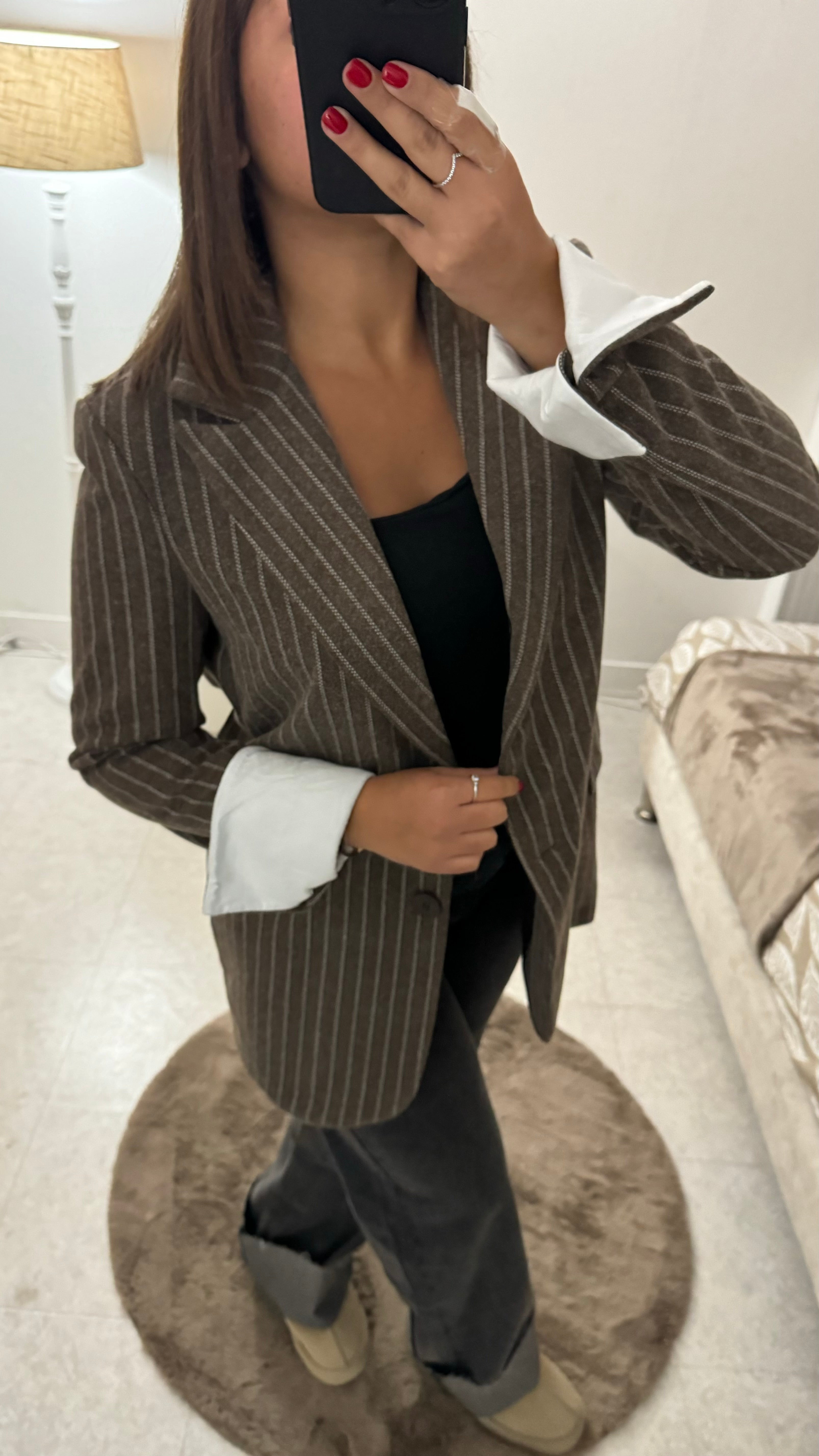 BLAZER STRUCTURÉ CHOCO