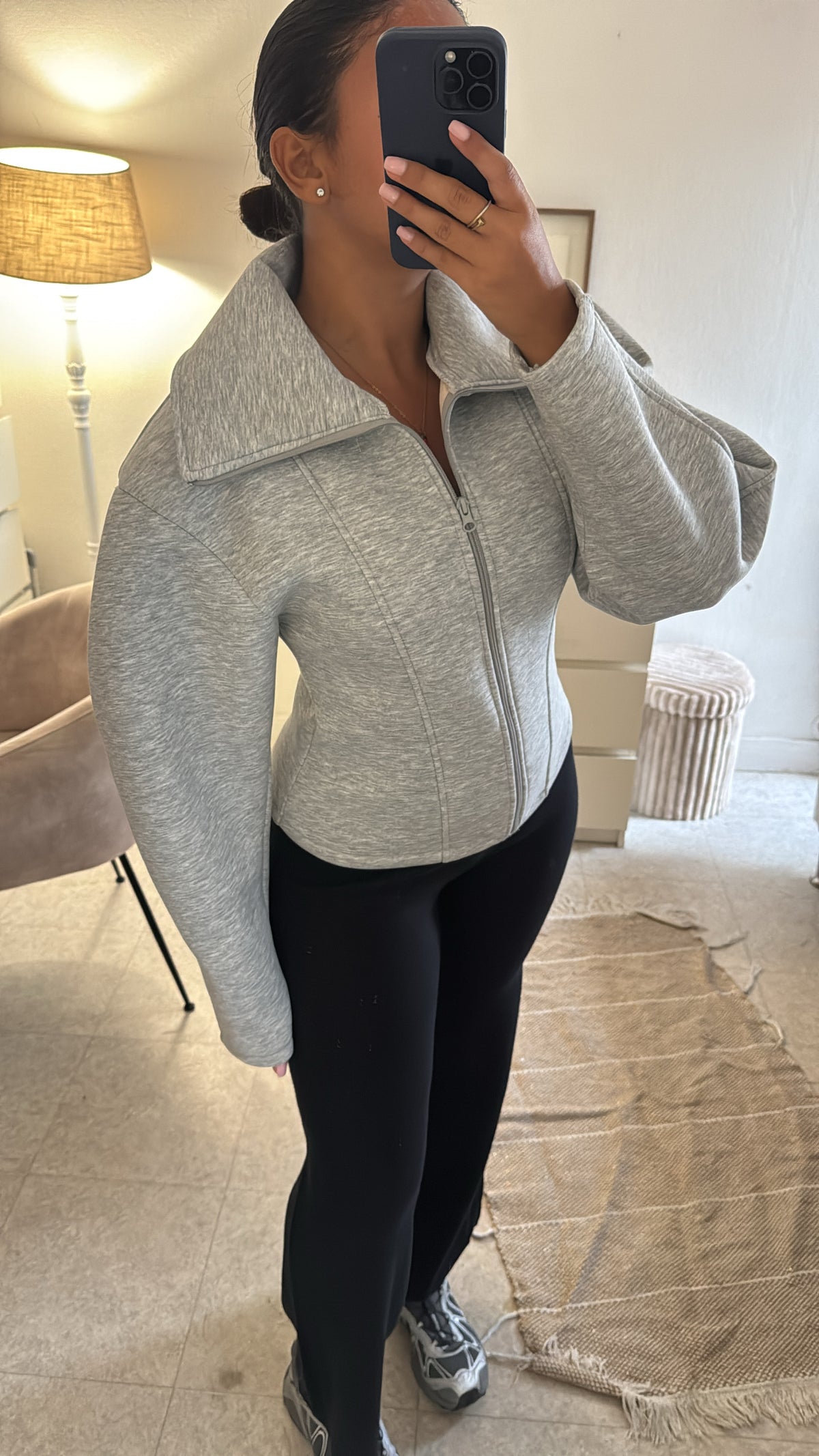 VESTE STRUCTURÉE INSPI ZARA GRISE