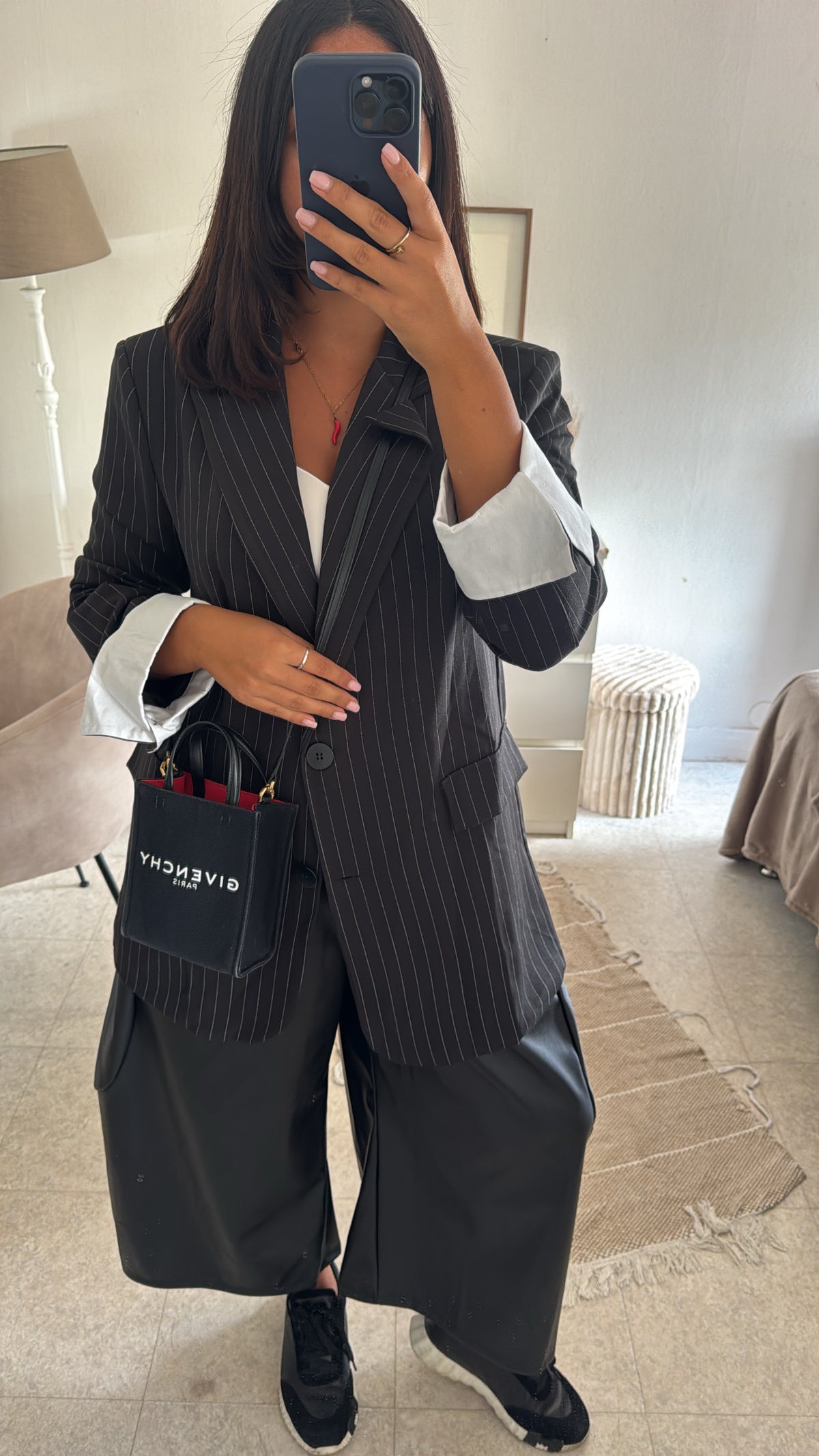 BLAZER RAYÉ NOIR