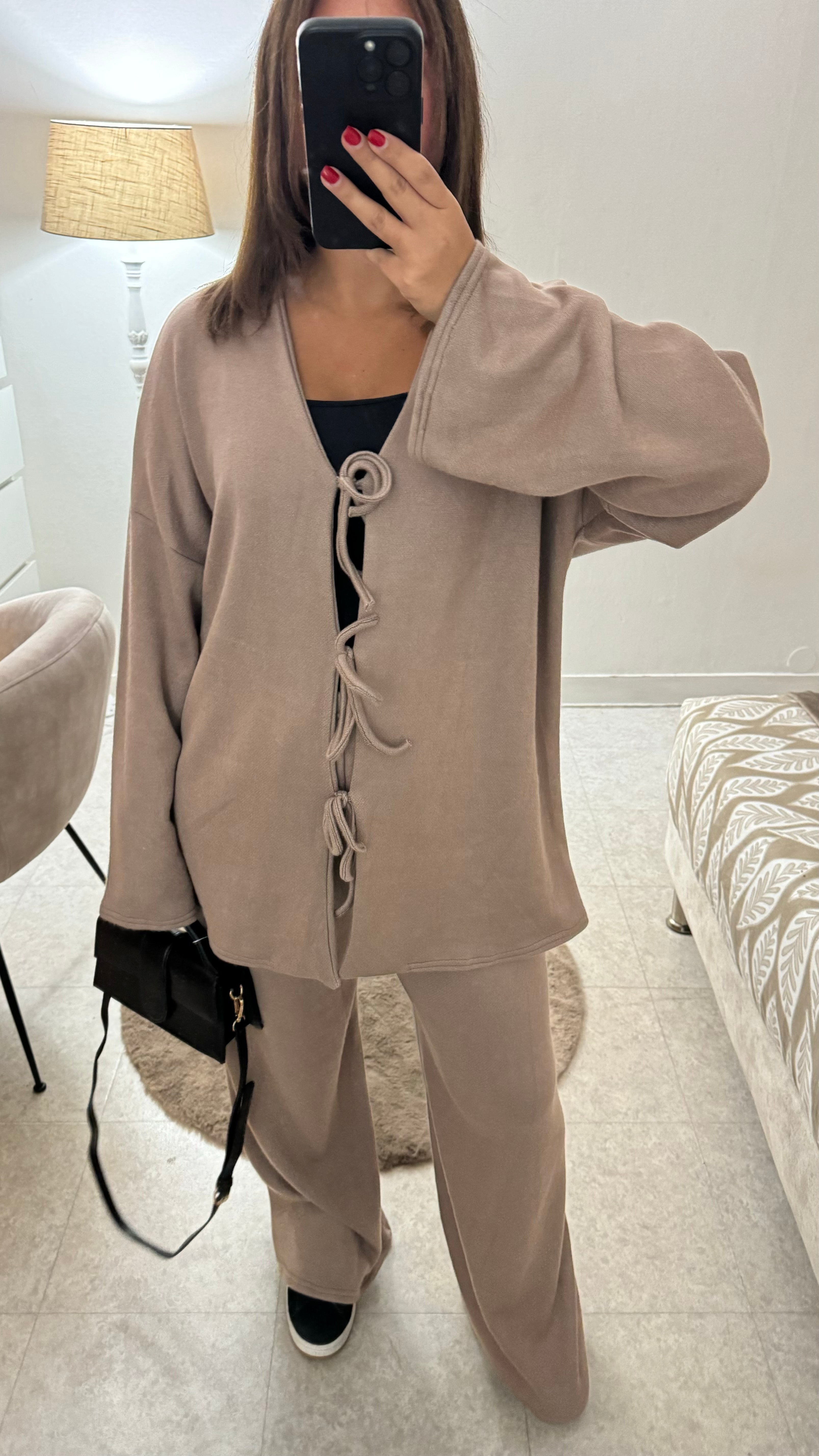 ENSEMBLE COSY NOEUD TAUPE