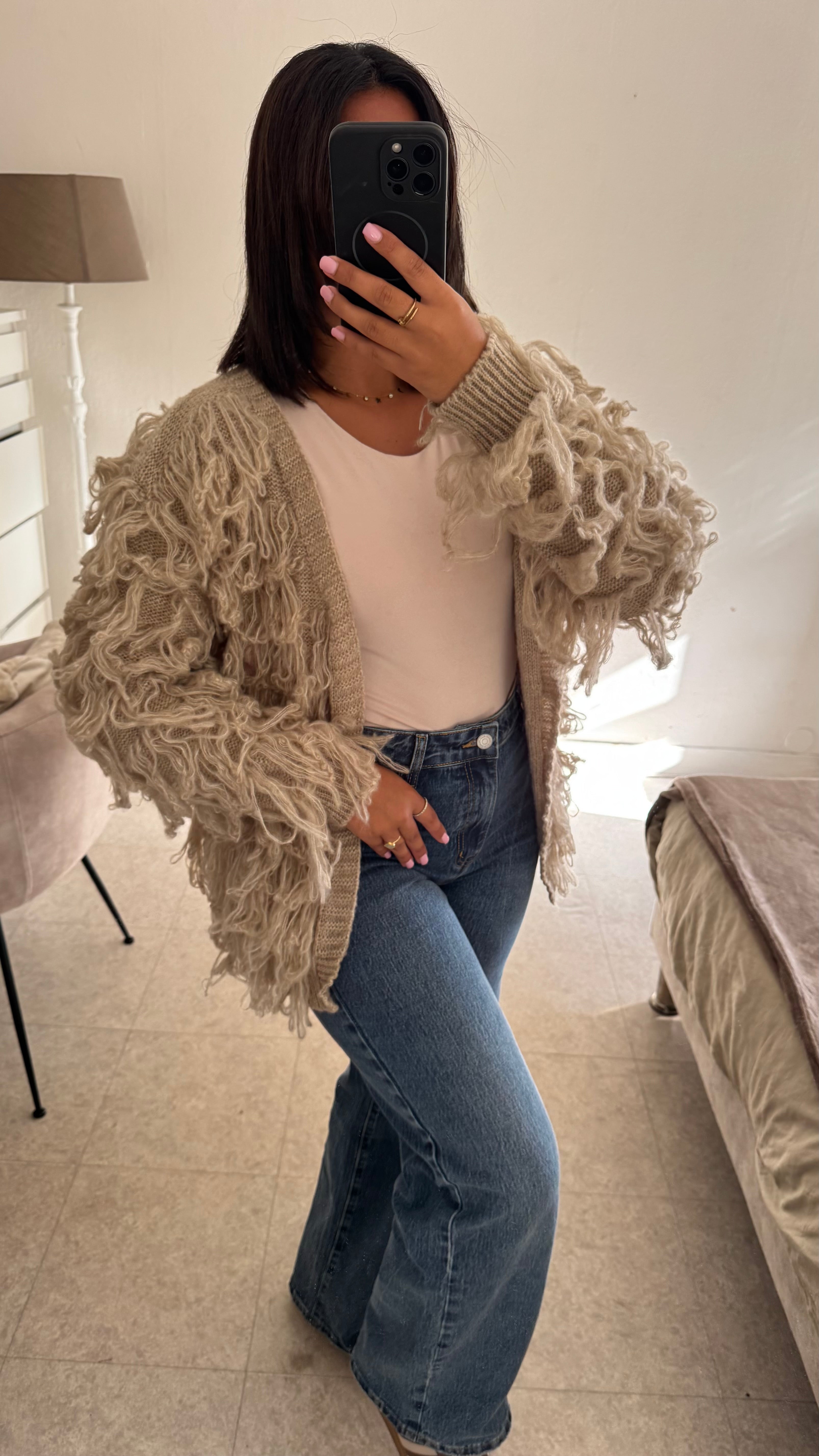 GILET FROU FROU BEIGE