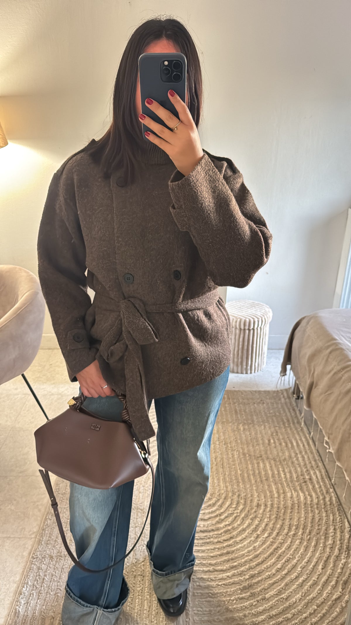 GILET STRUCTURÉ MARRON