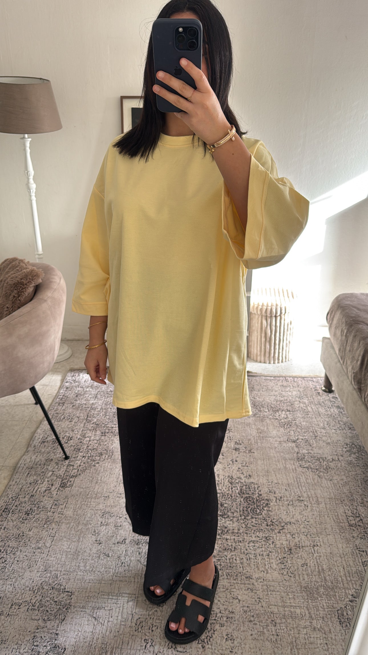 T-SHIRT LONG JAUNE
