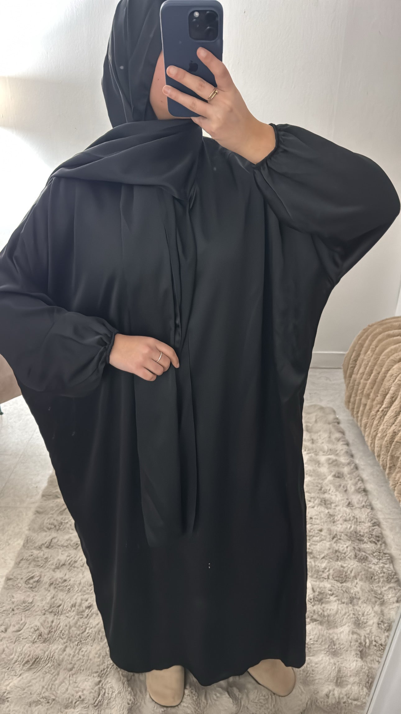 ABBAYA VOILE INTÉGRÉ NOIRE