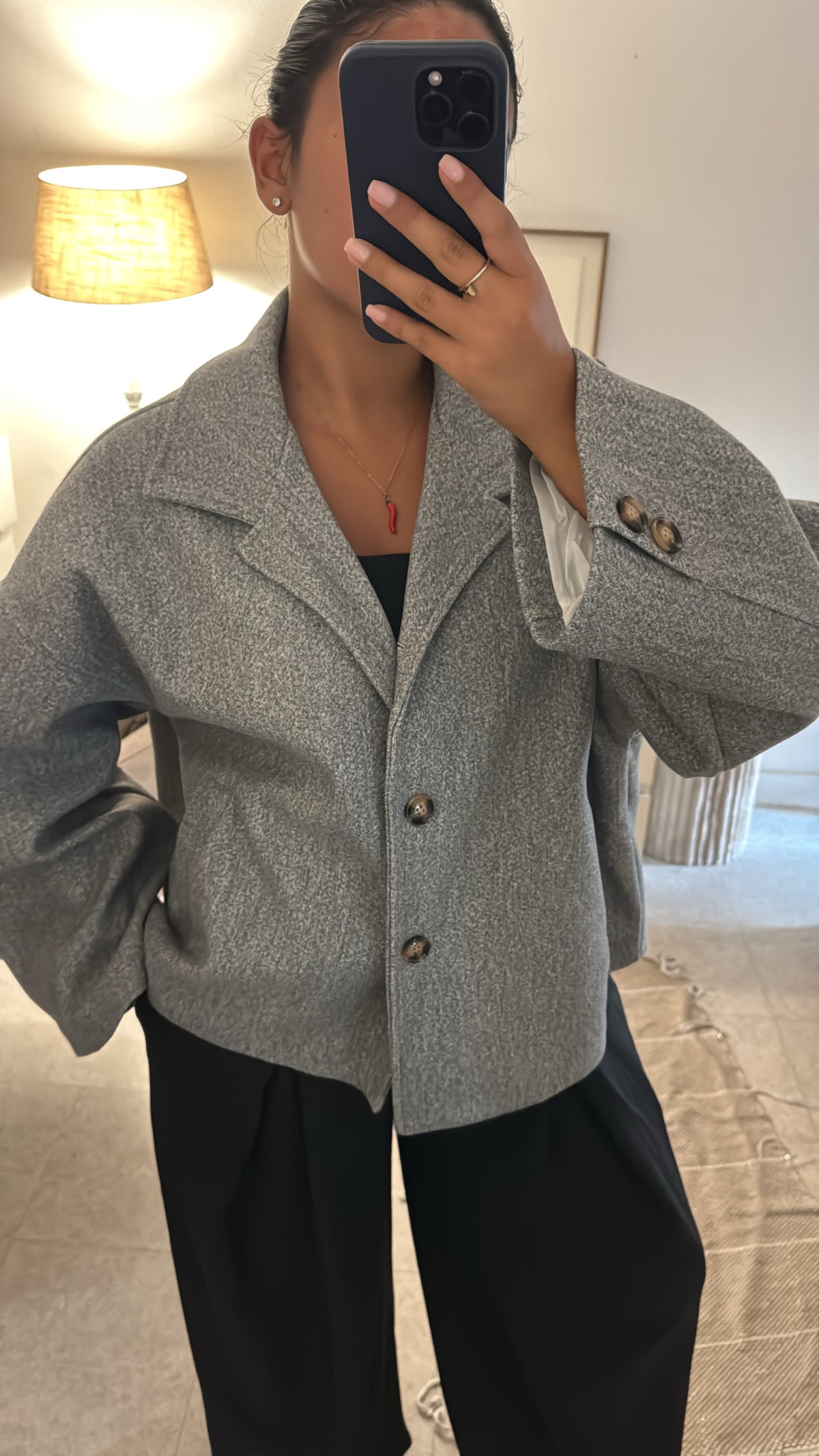 MANTEAU MURIELLE GRIS