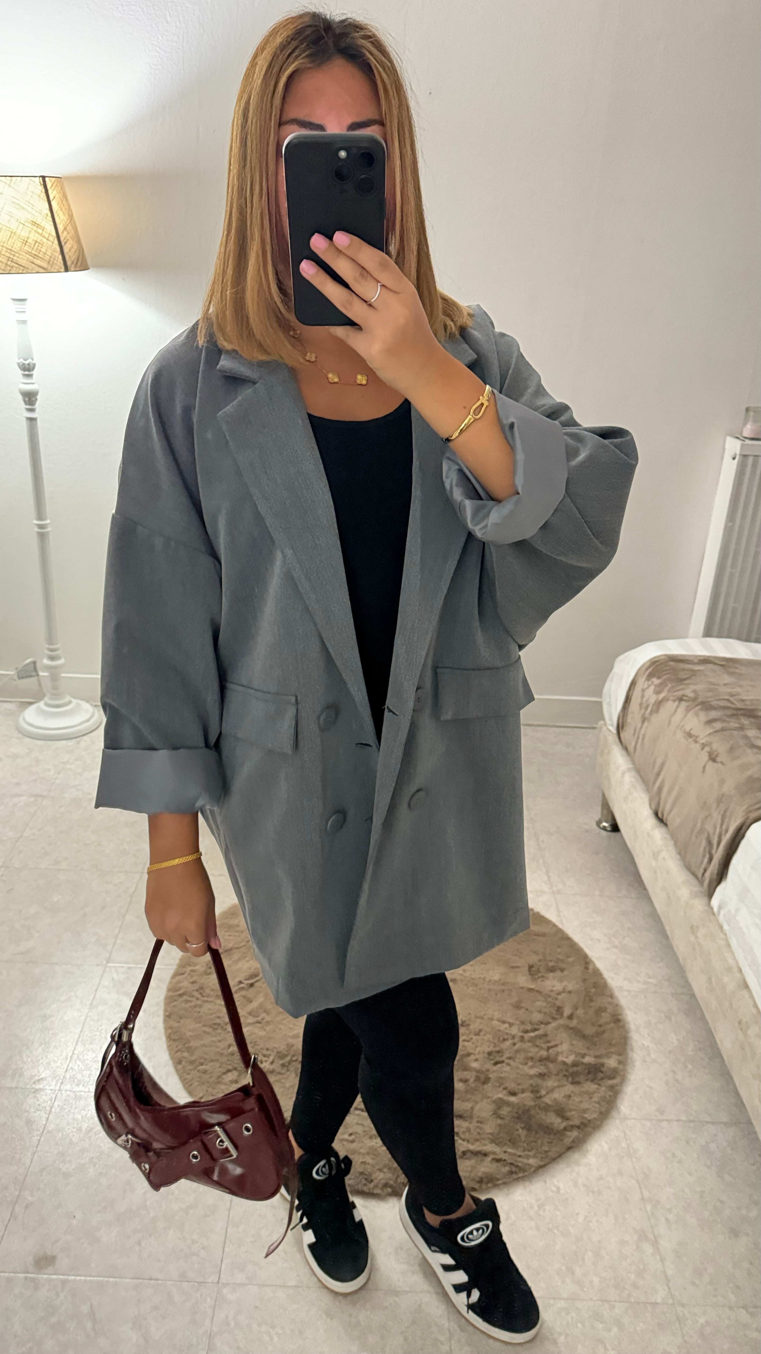 BLAZER SUPER OVERSIZE GRIS