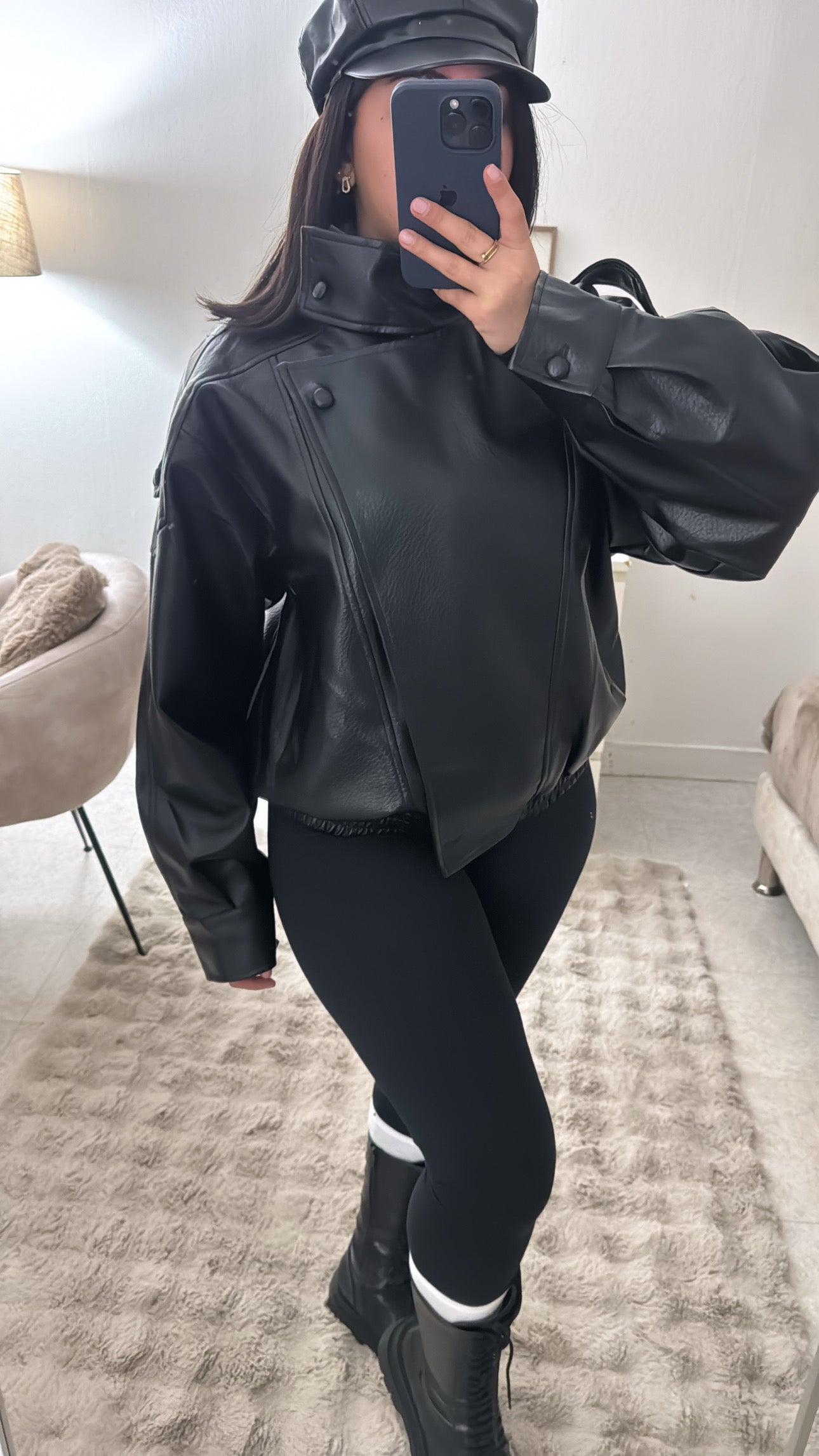 VESTE EN CUIR INSPI ZARA