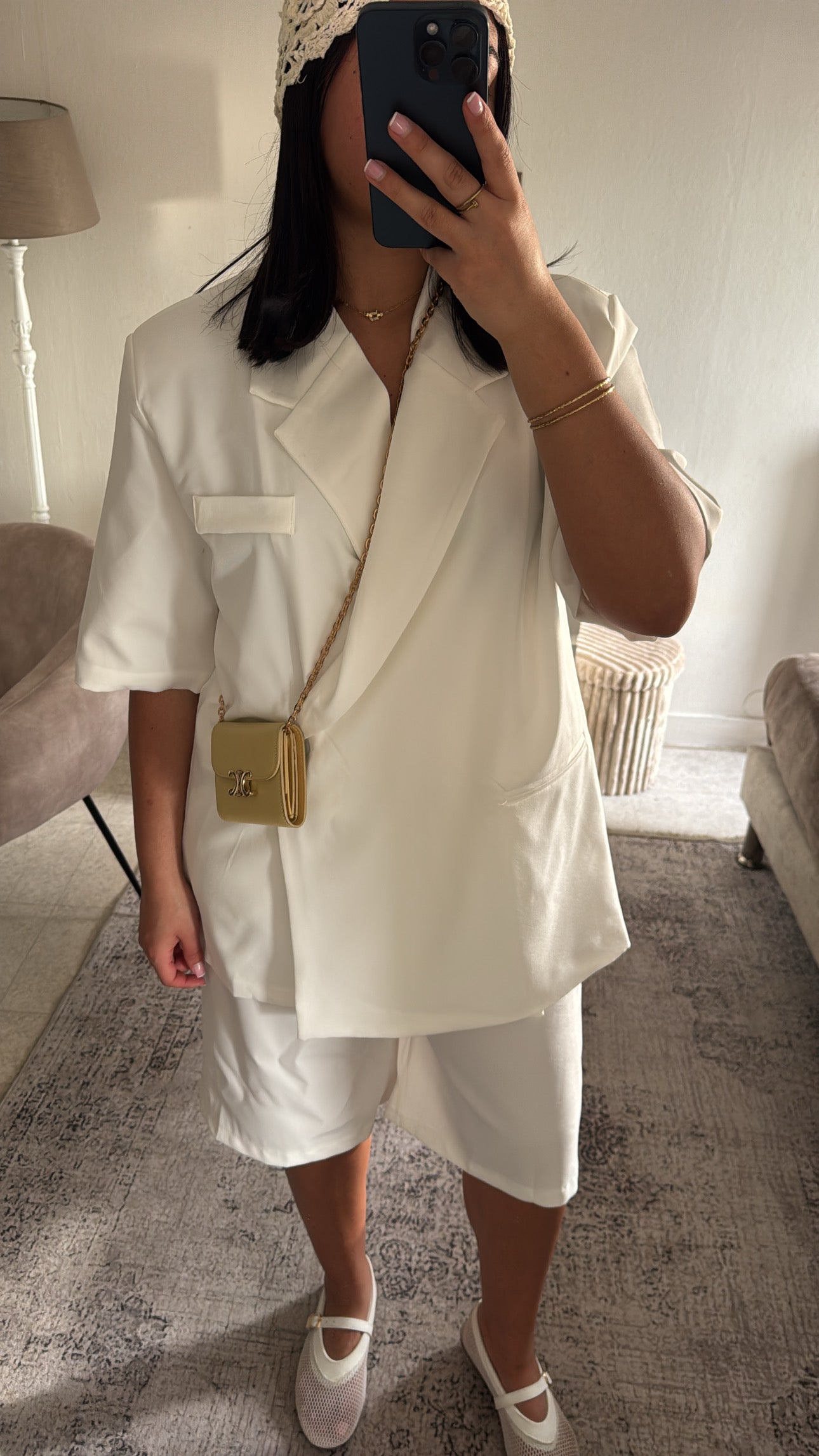 ENSEMBLE BERMUDA BLANC