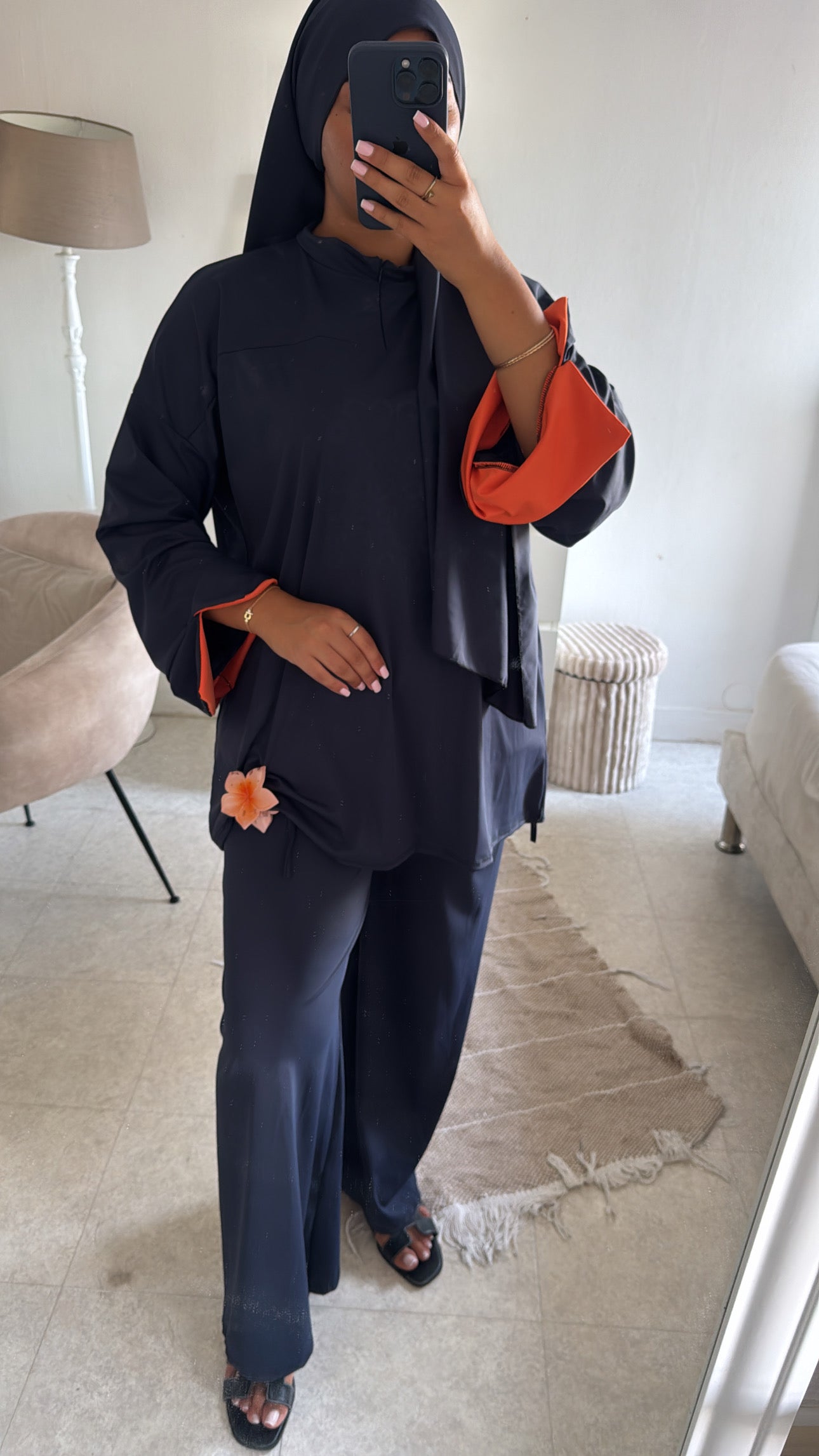BURKINI 3 PIÈCES BI COLOR MARRINE