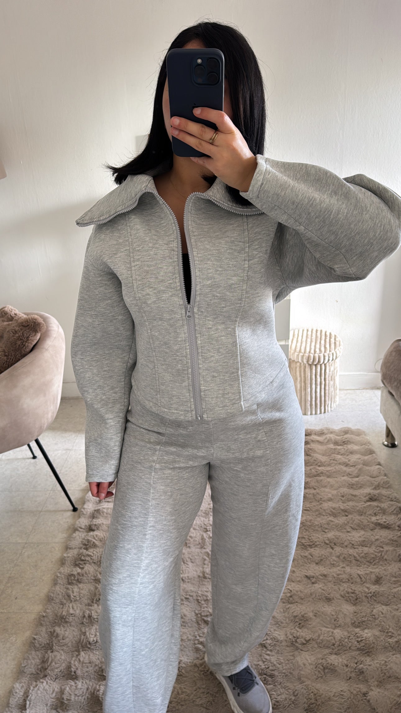 ENSEMBLE JOGGING CORSET GRIS