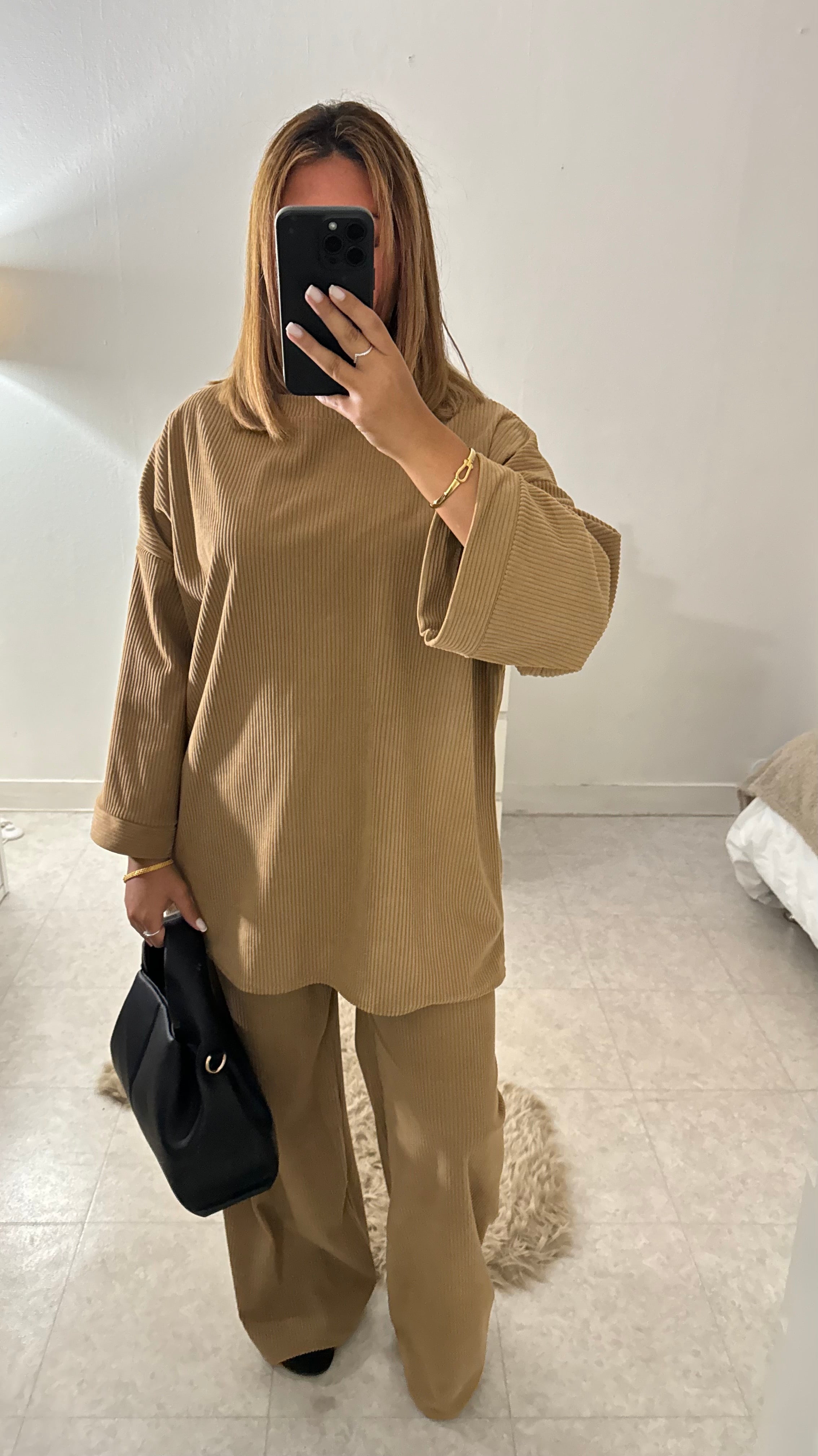 ENSEMBLE VELOURS CAMEL