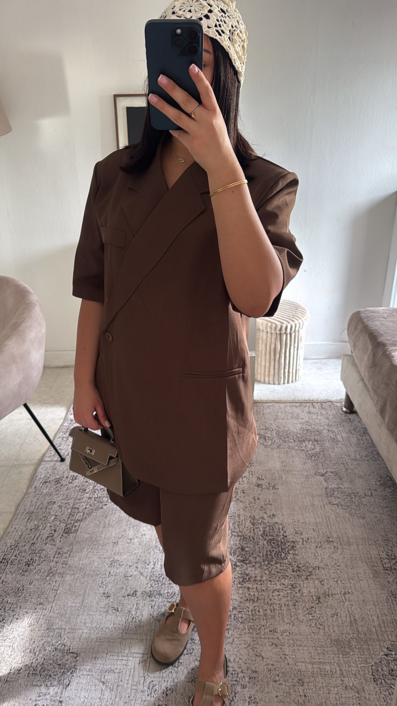 ENSEMBLE BERMUDA MARRON