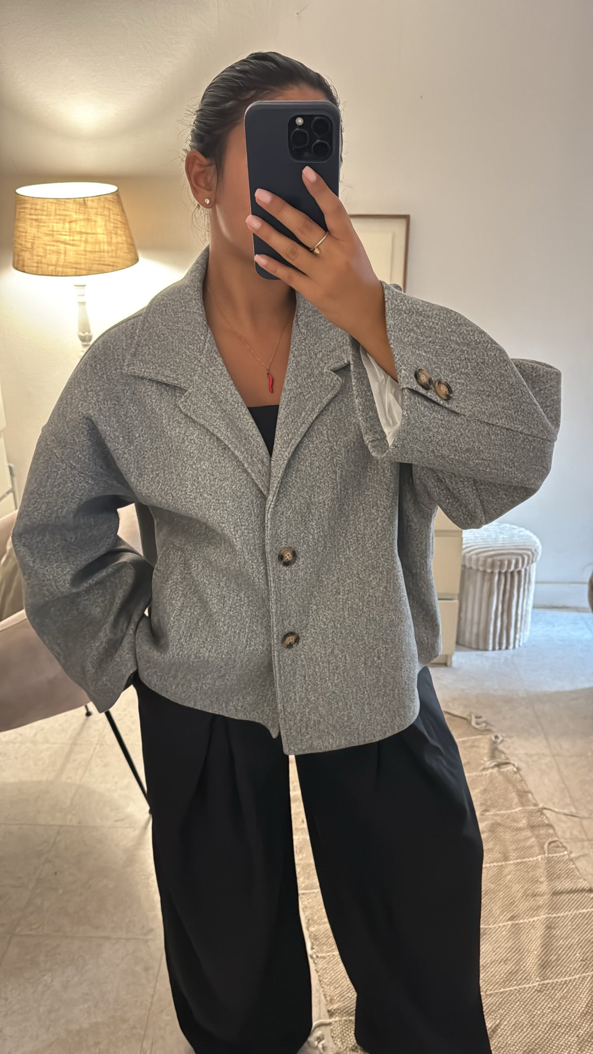MANTEAU MURIELLE GRIS