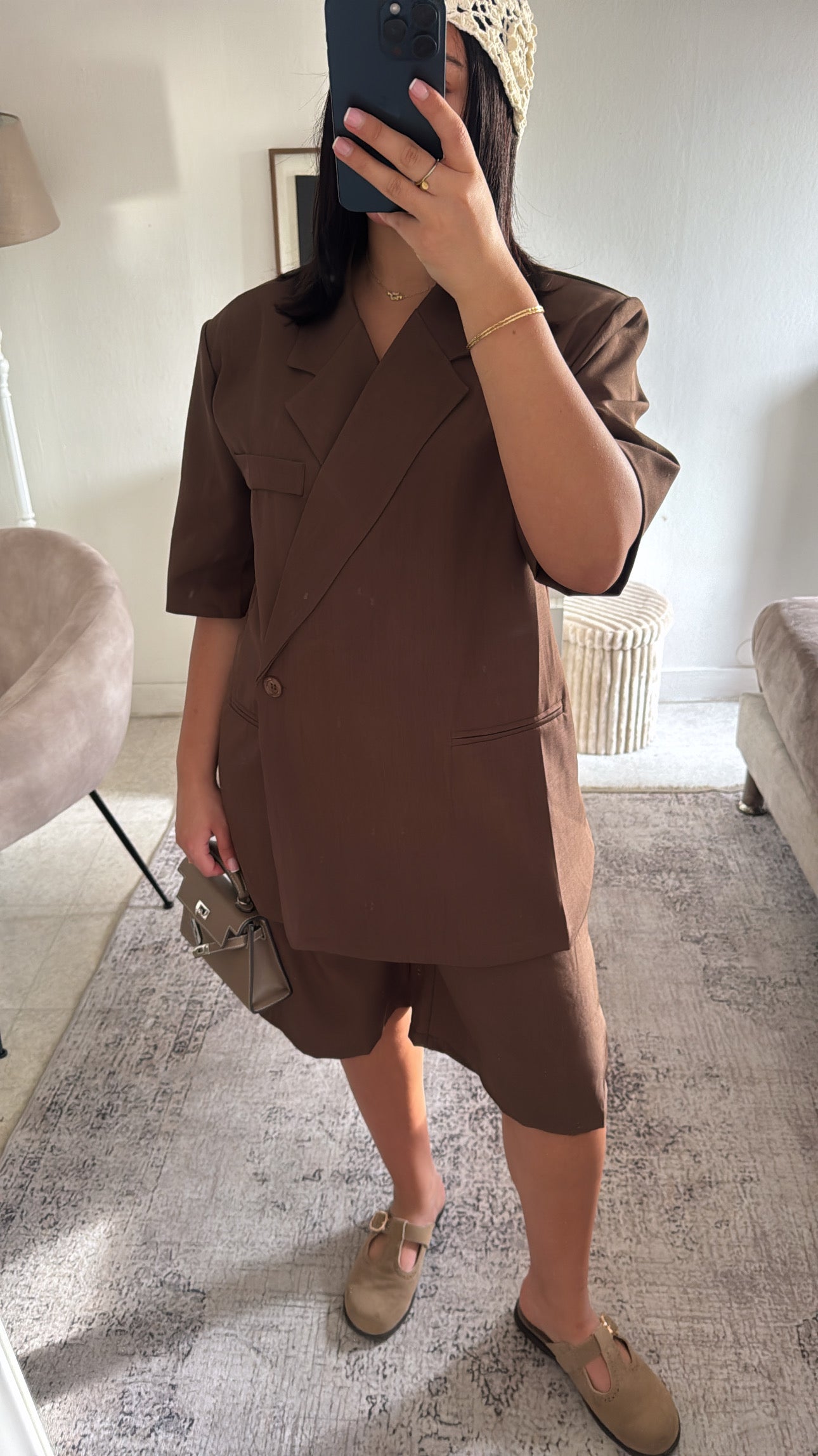 ENSEMBLE BERMUDA MARRON